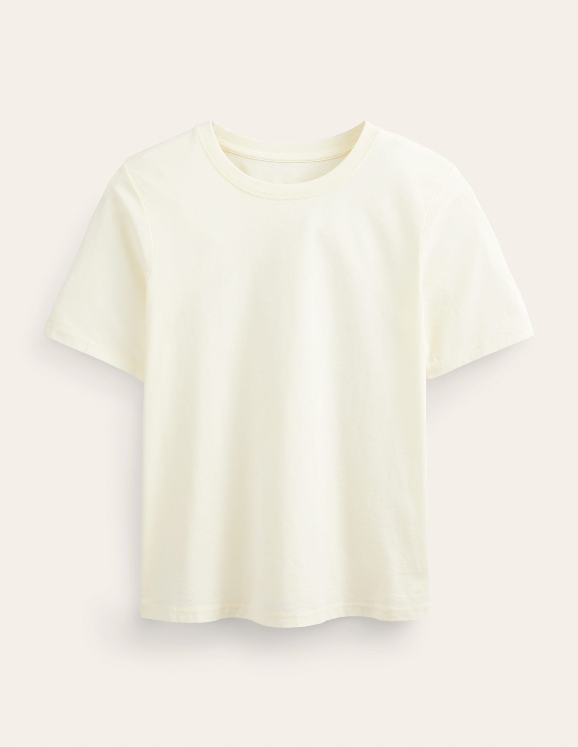 Vegetable Dyed Crew T-Shirt-Pale Yellow-5