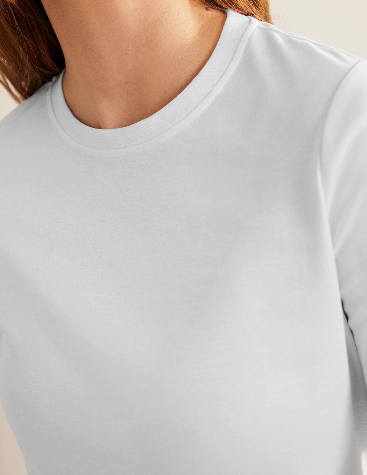 Perfect Long Sleeve T-Shirt-White-2