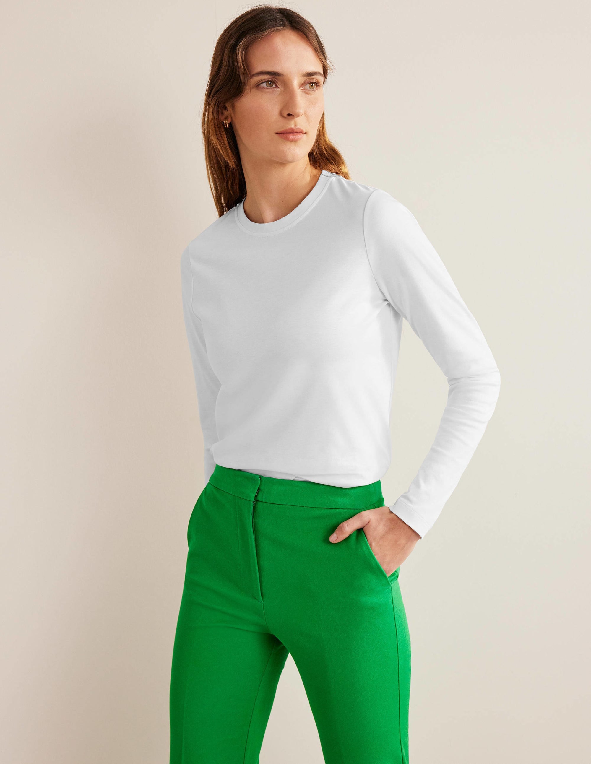 Perfect Long Sleeve T-Shirt-White - Image 4
