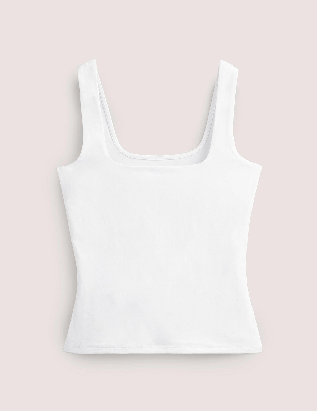 Double Layer Square Neck Vest-White - Image 7