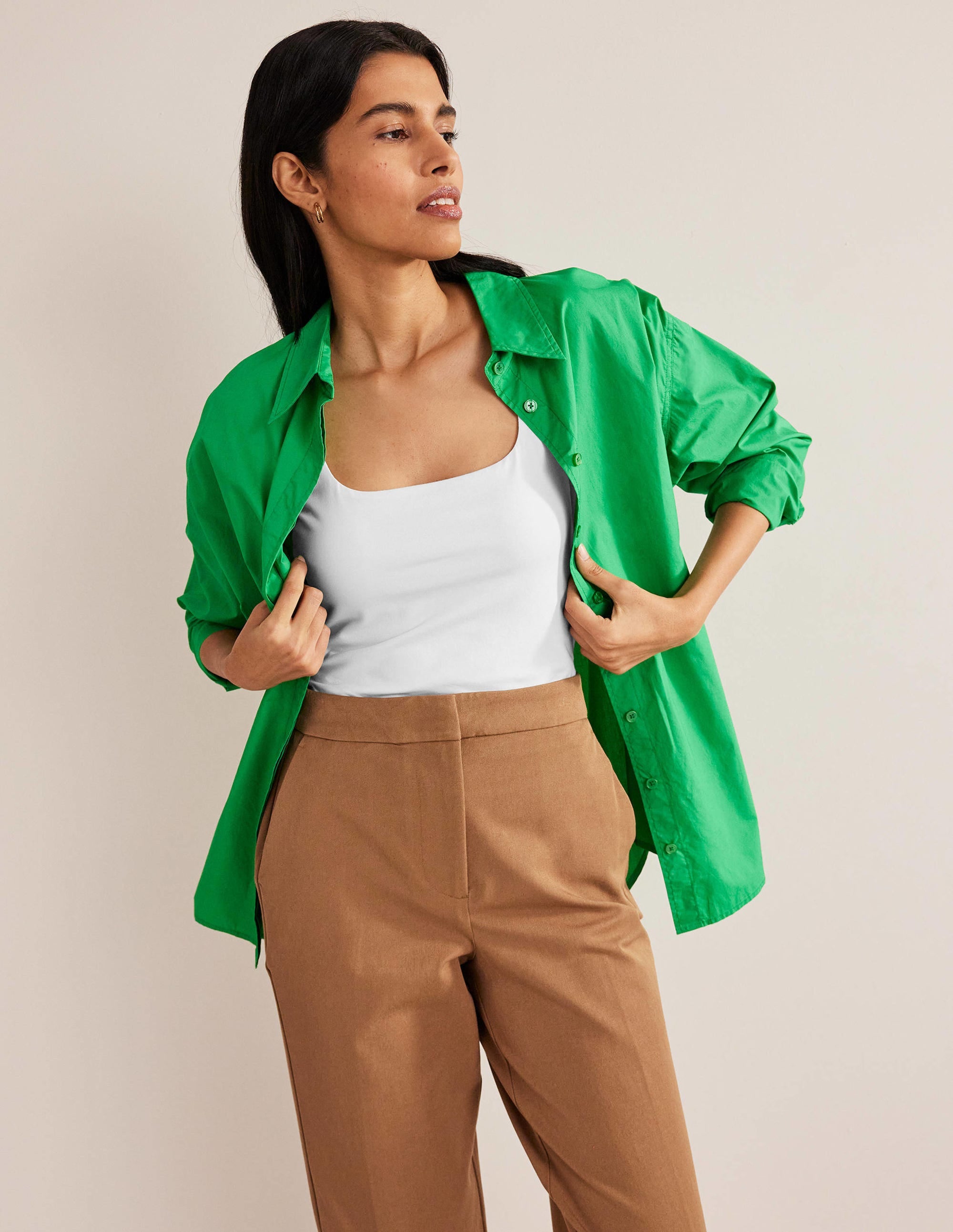 Double Layer Square Neck Vest-White - Image 5