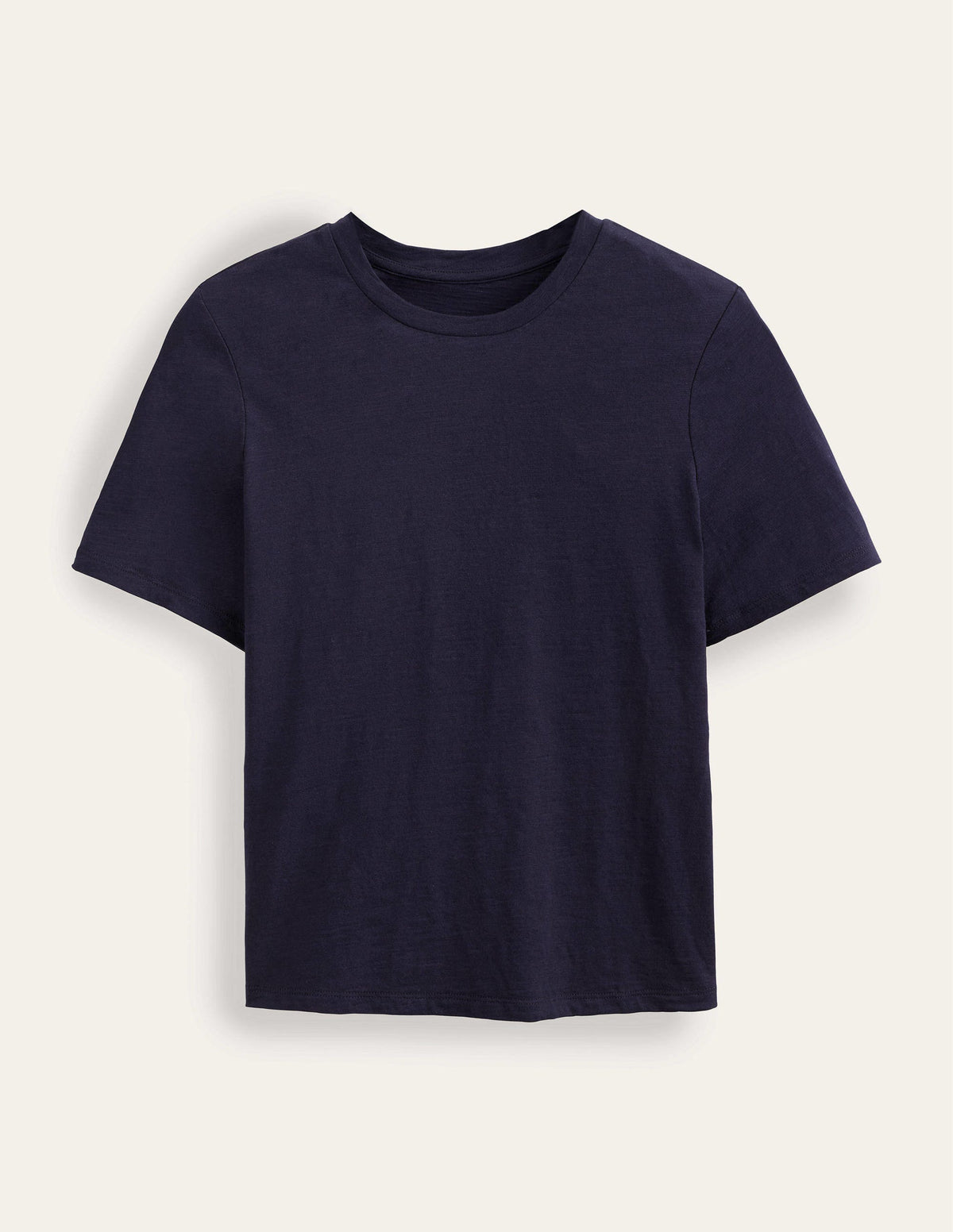 Cotton Crew Neck T-Shirt-Navy - Image 6