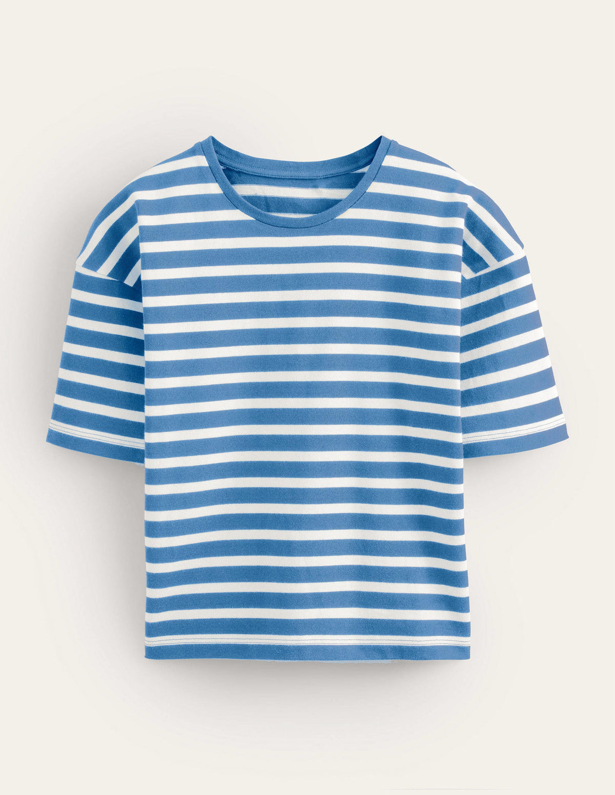 Heavyweight Breton T-Shirt-Porcelain Blue/Ivory Stripe-5
