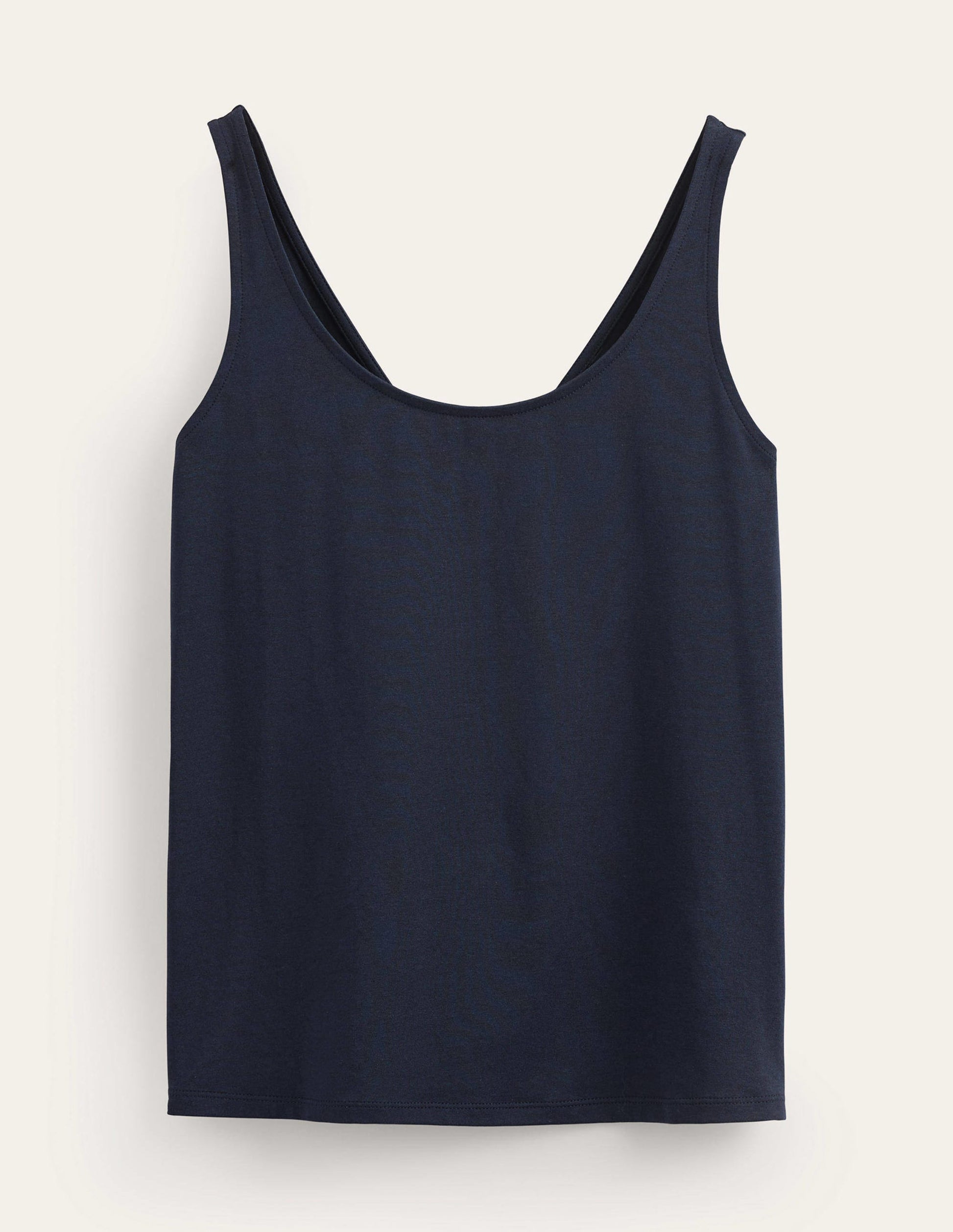 Open Back Tank Top-Navy-5