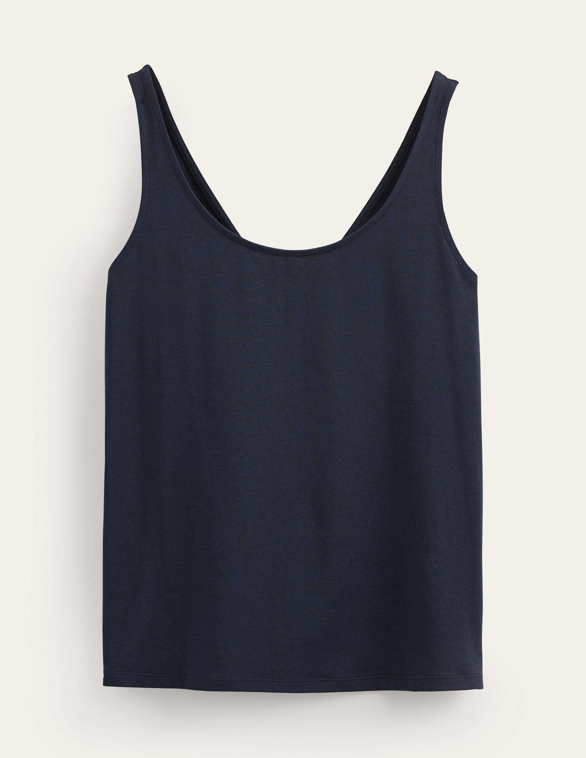 Open Back Tank Top-Navy - Image 5