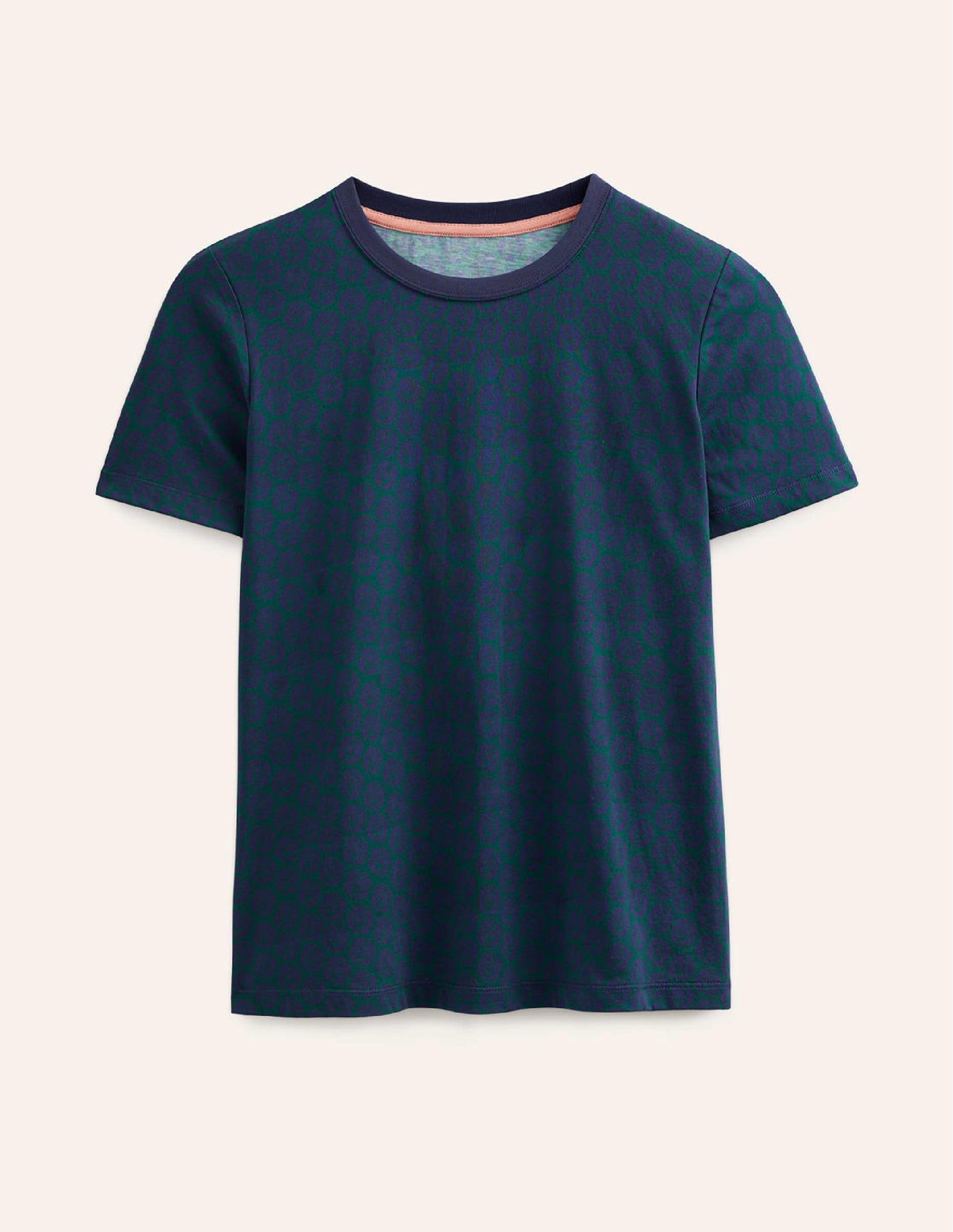 Printed Crew Neck T-shirt-Emerald Night, Reverie-5