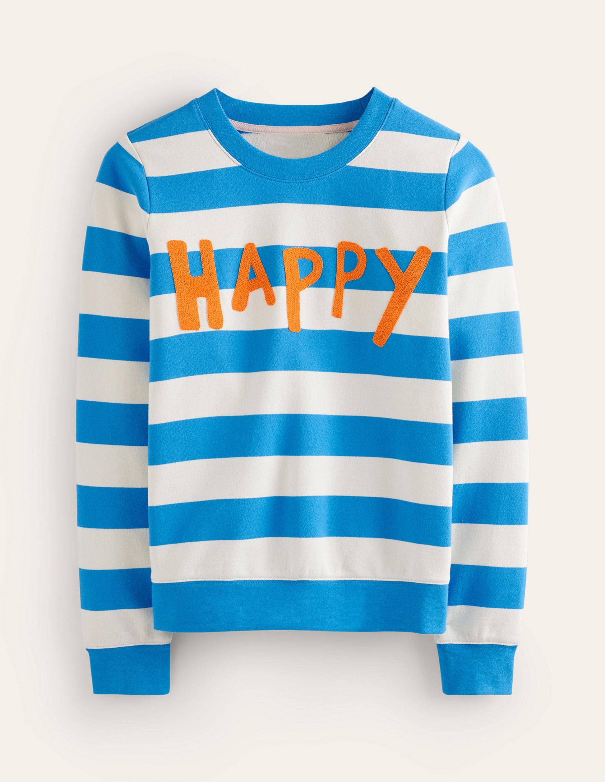 Hannah Embroidered Sweatshirt-Blue, Happy-5
