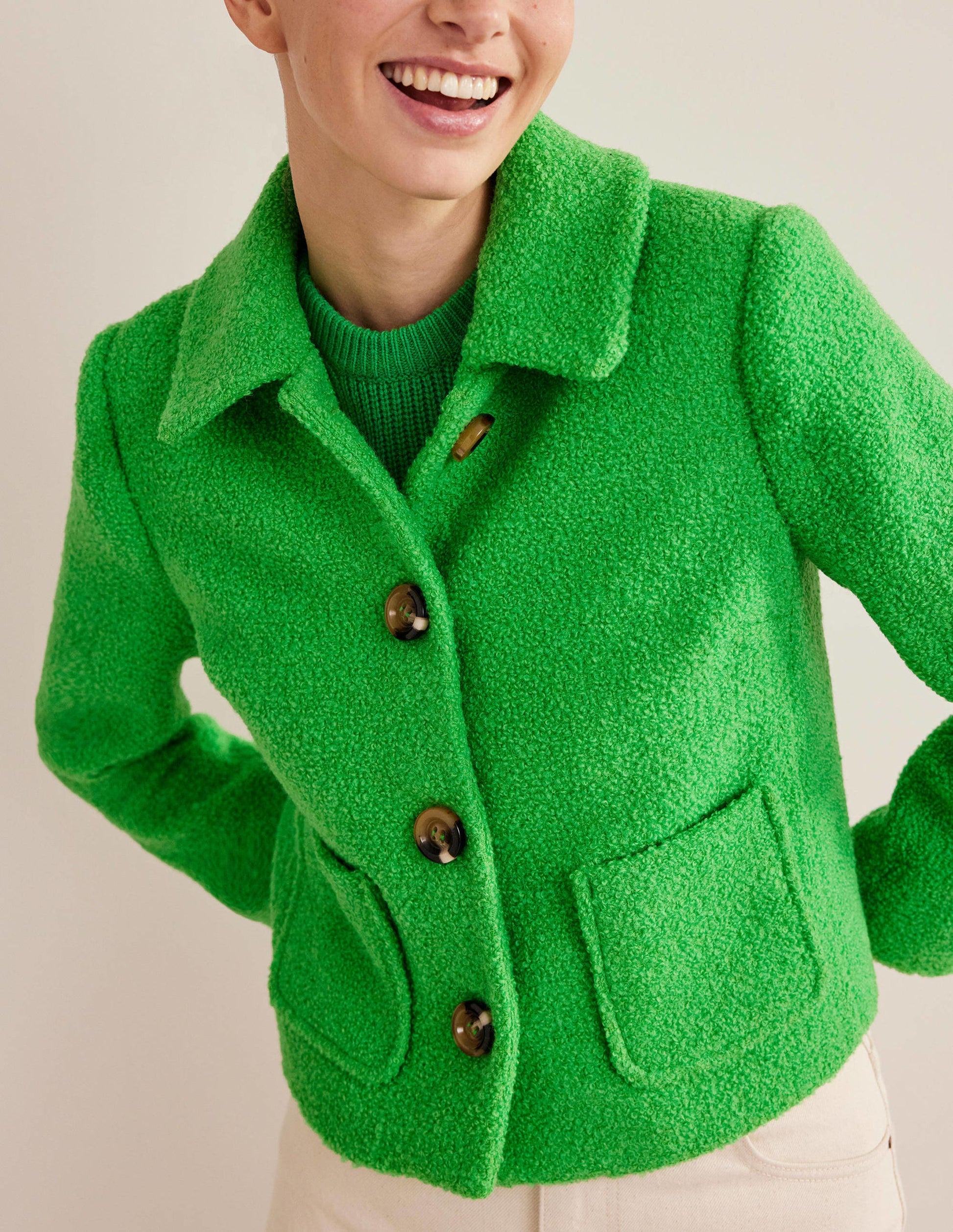 Rye Cropped Jacket-Iguana Green-2