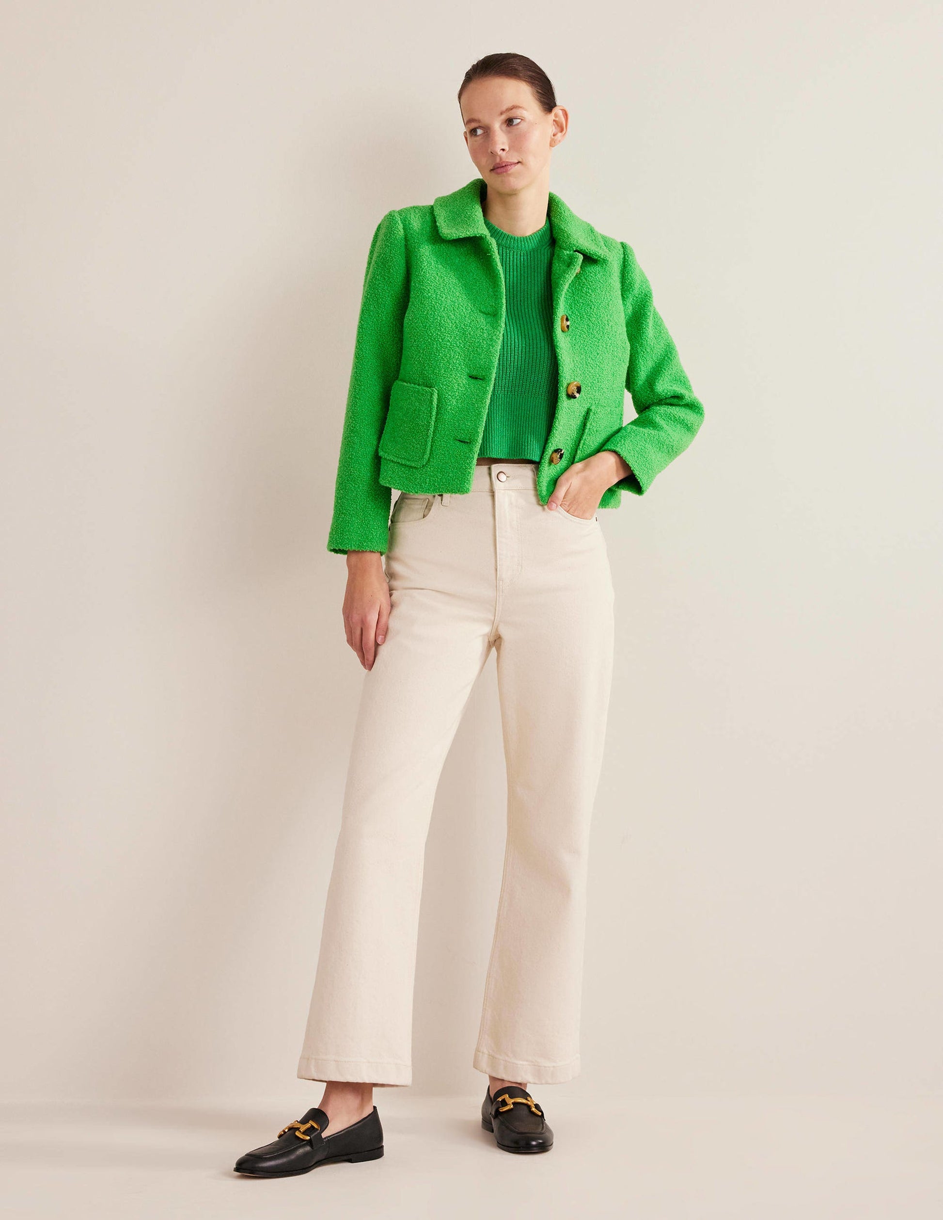 Rye Cropped Jacket-Iguana Green-4