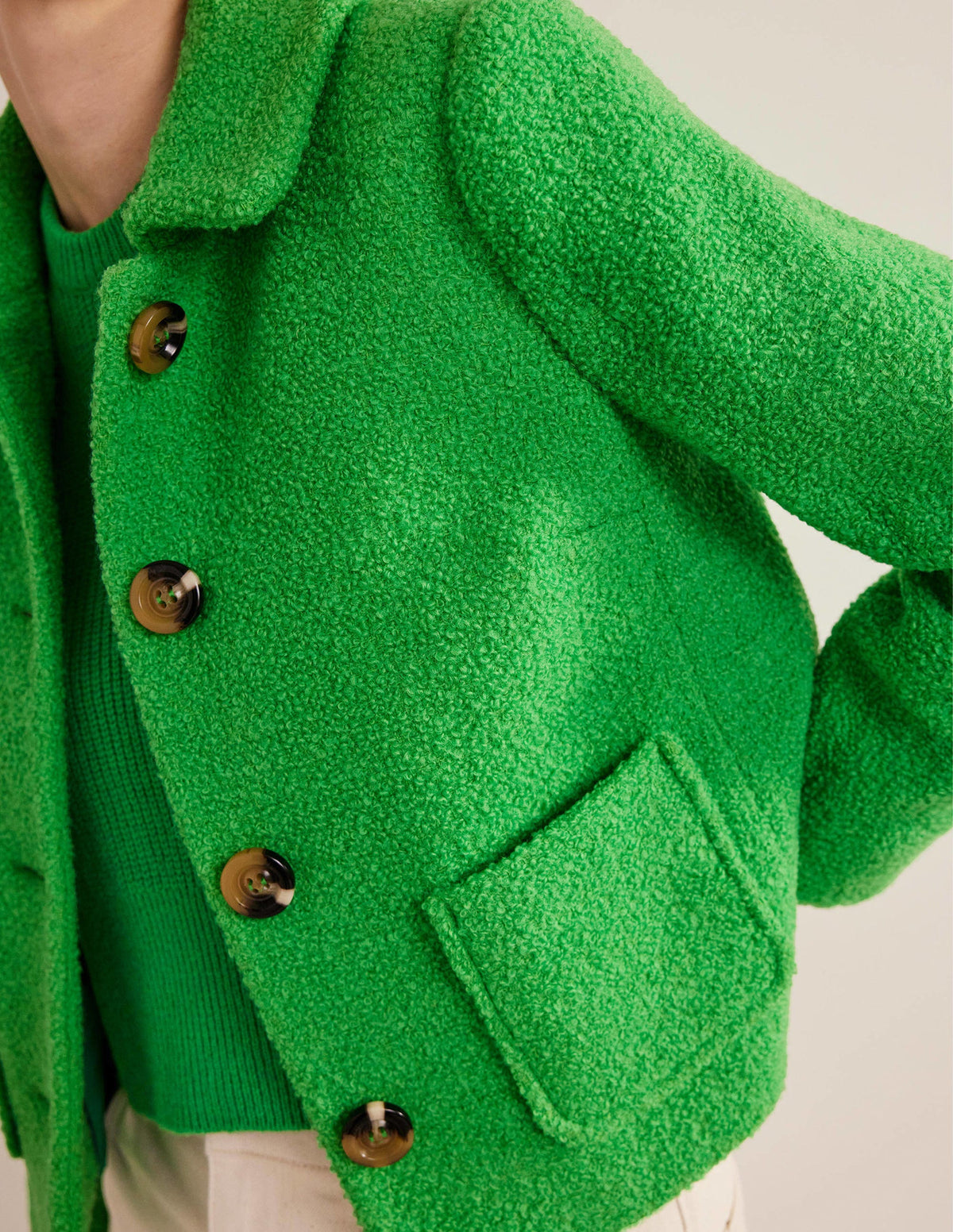 Rye Cropped Jacket-Iguana Green-5