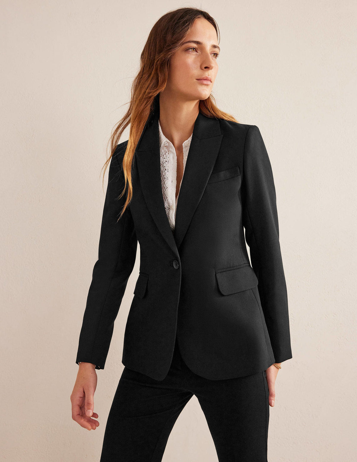 Tailored Suit Blazer-Black - Image 1