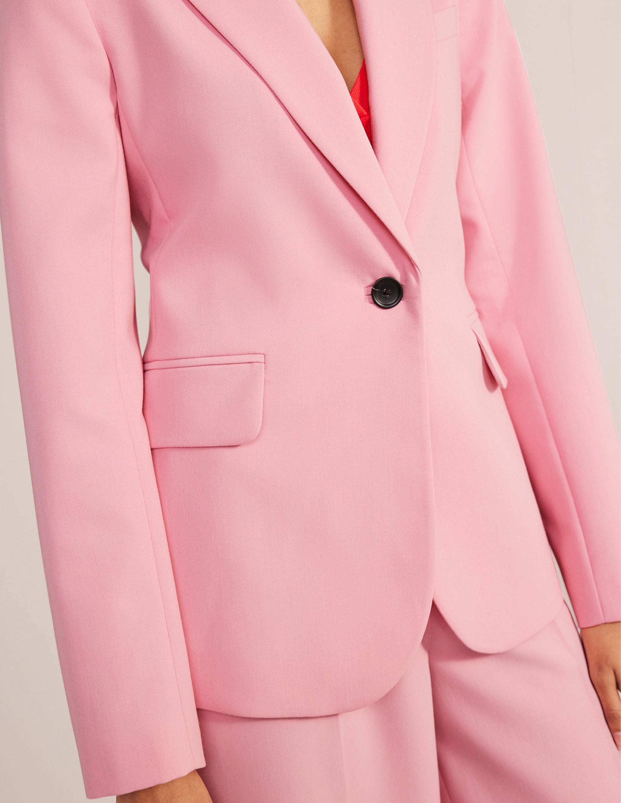 Tailored Suit Blazer-Pink - Image 2