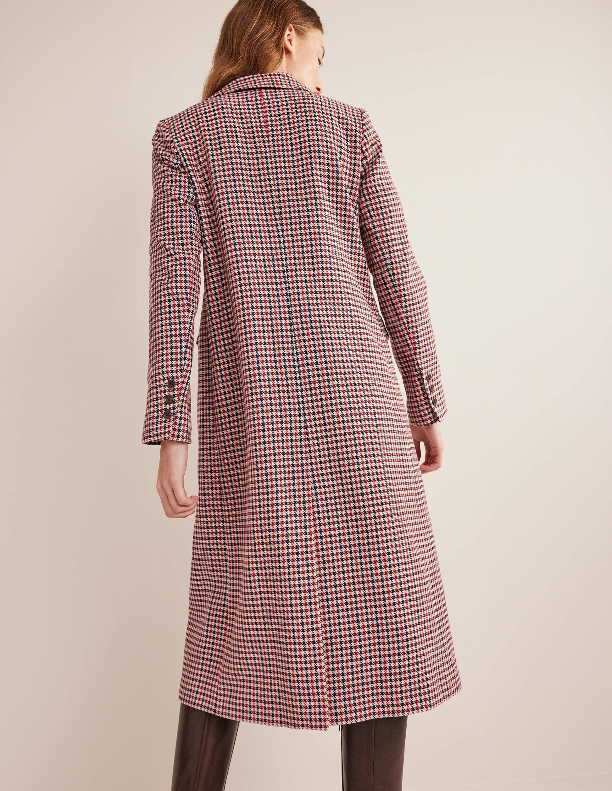 Tailored Check Maxi Coat-Red, Navy, Camel Check-4