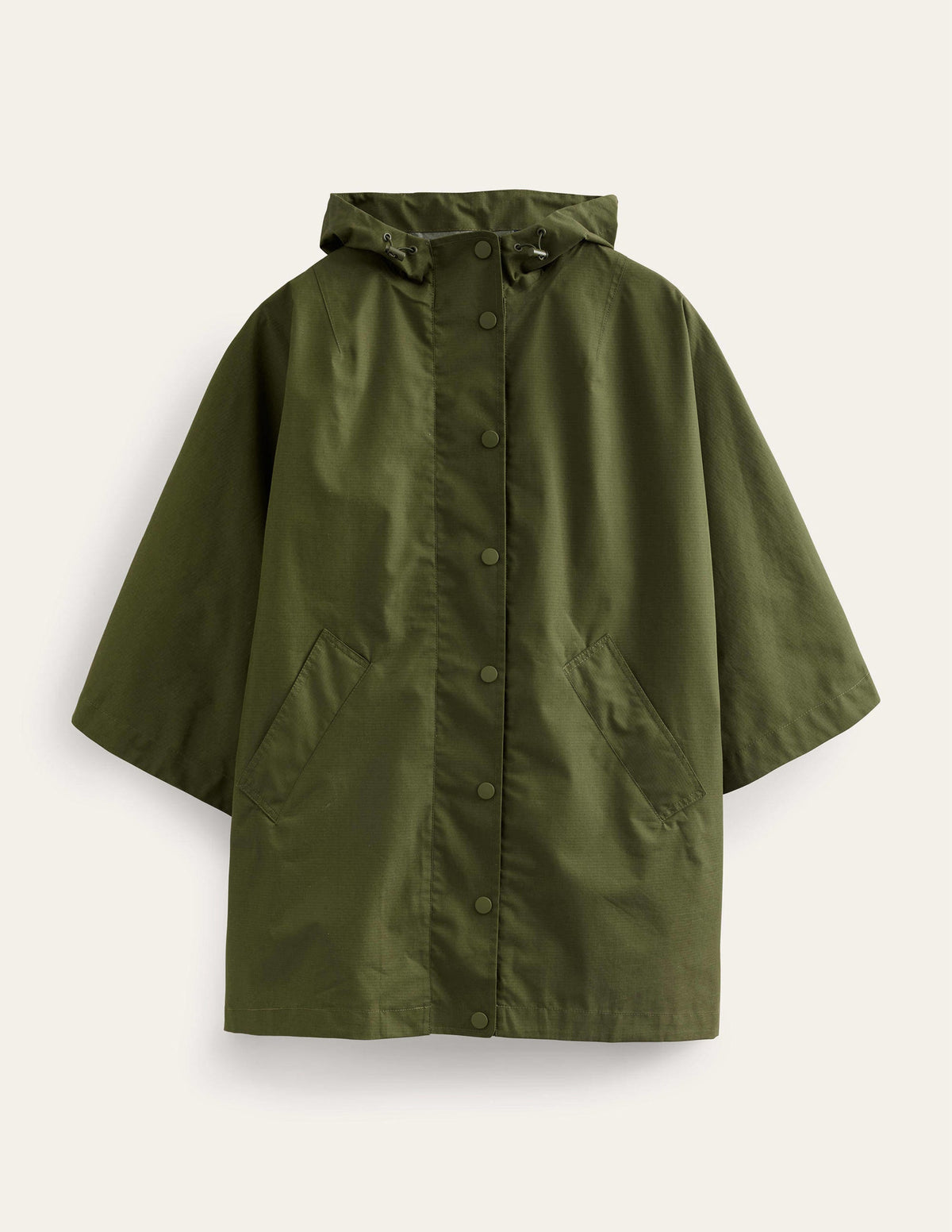 Waterproof Cape Jacket-Khaki-5
