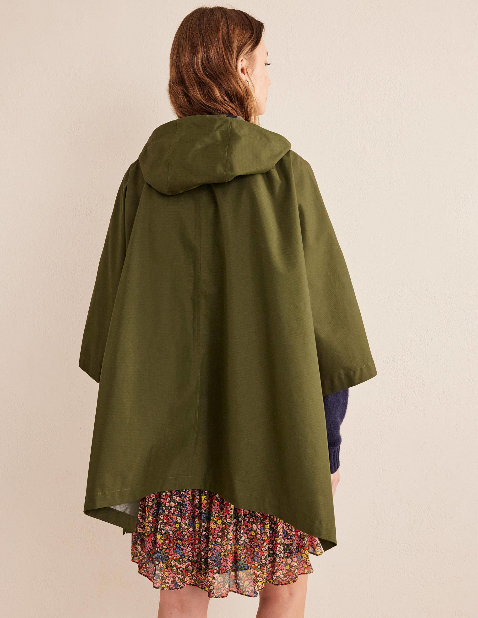 Waterproof Cape Jacket-Khaki - Image 3