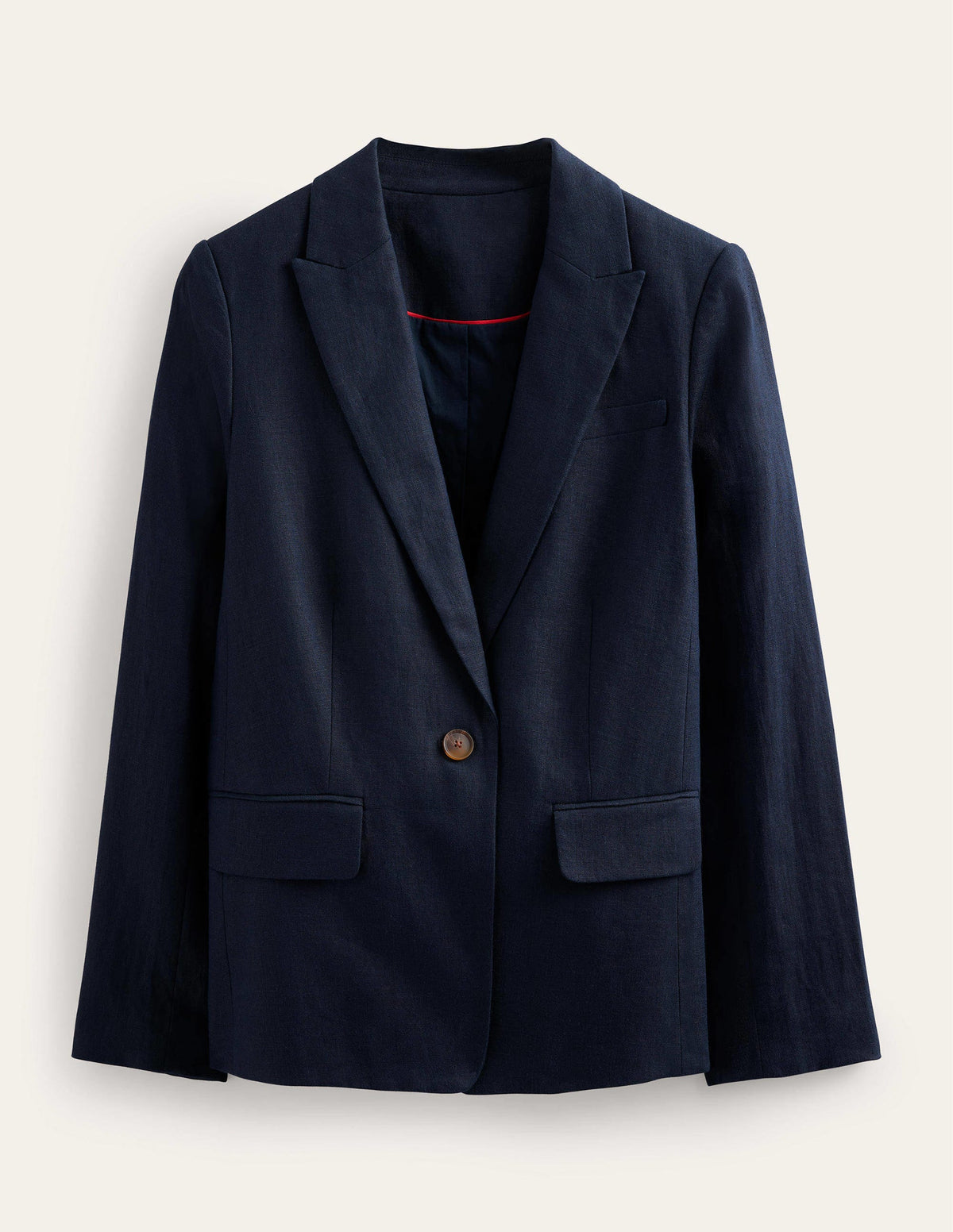 The Cambridge Linen Blazer-Navy - Image 7