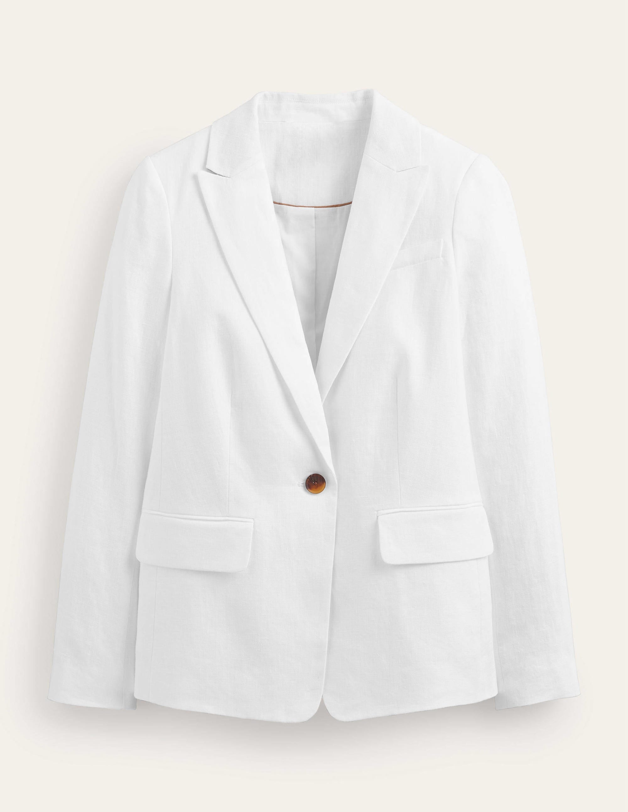The Cambridge Linen Blazer-White - Image 8