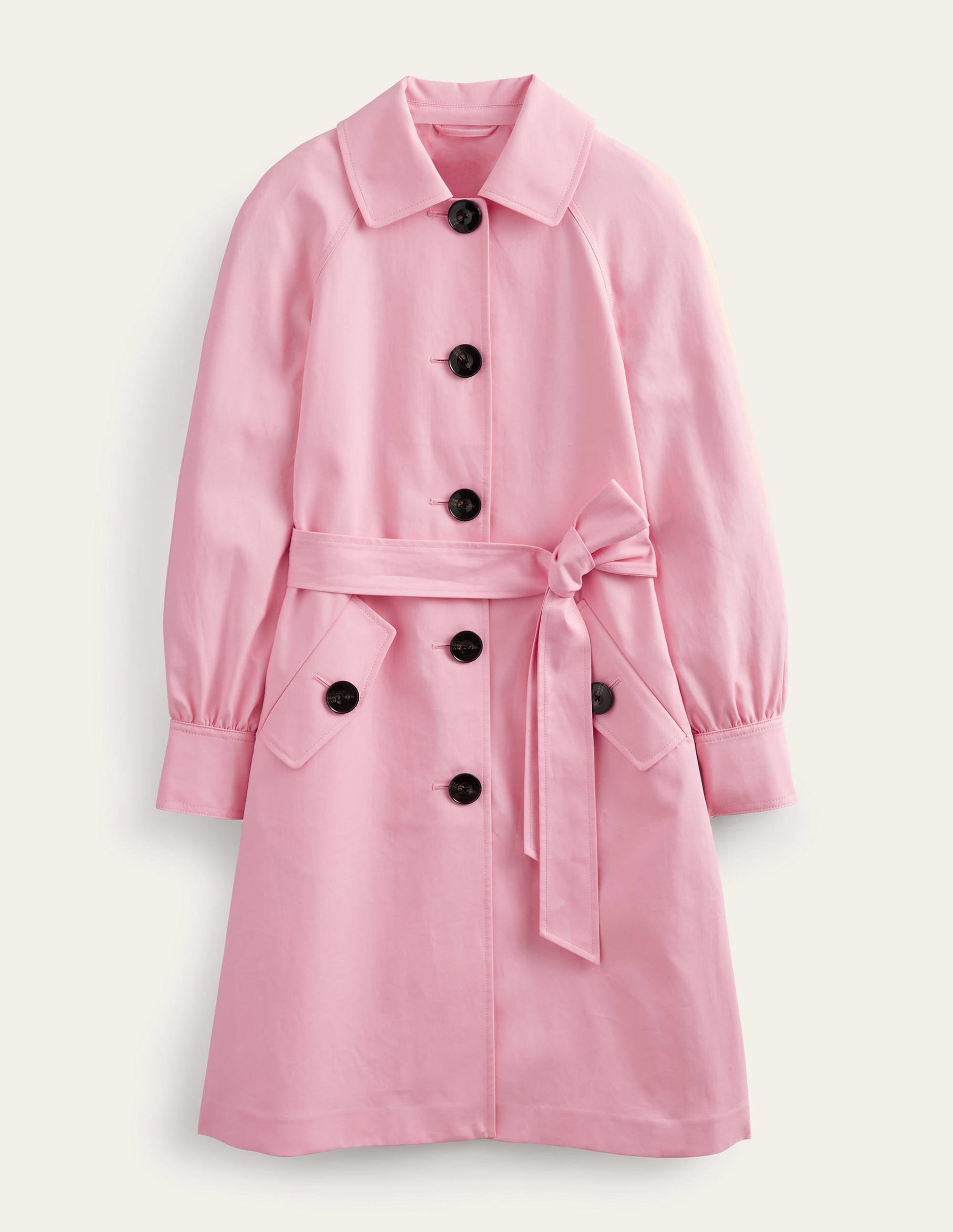 Belted Trench Coat-Pink - Image 5