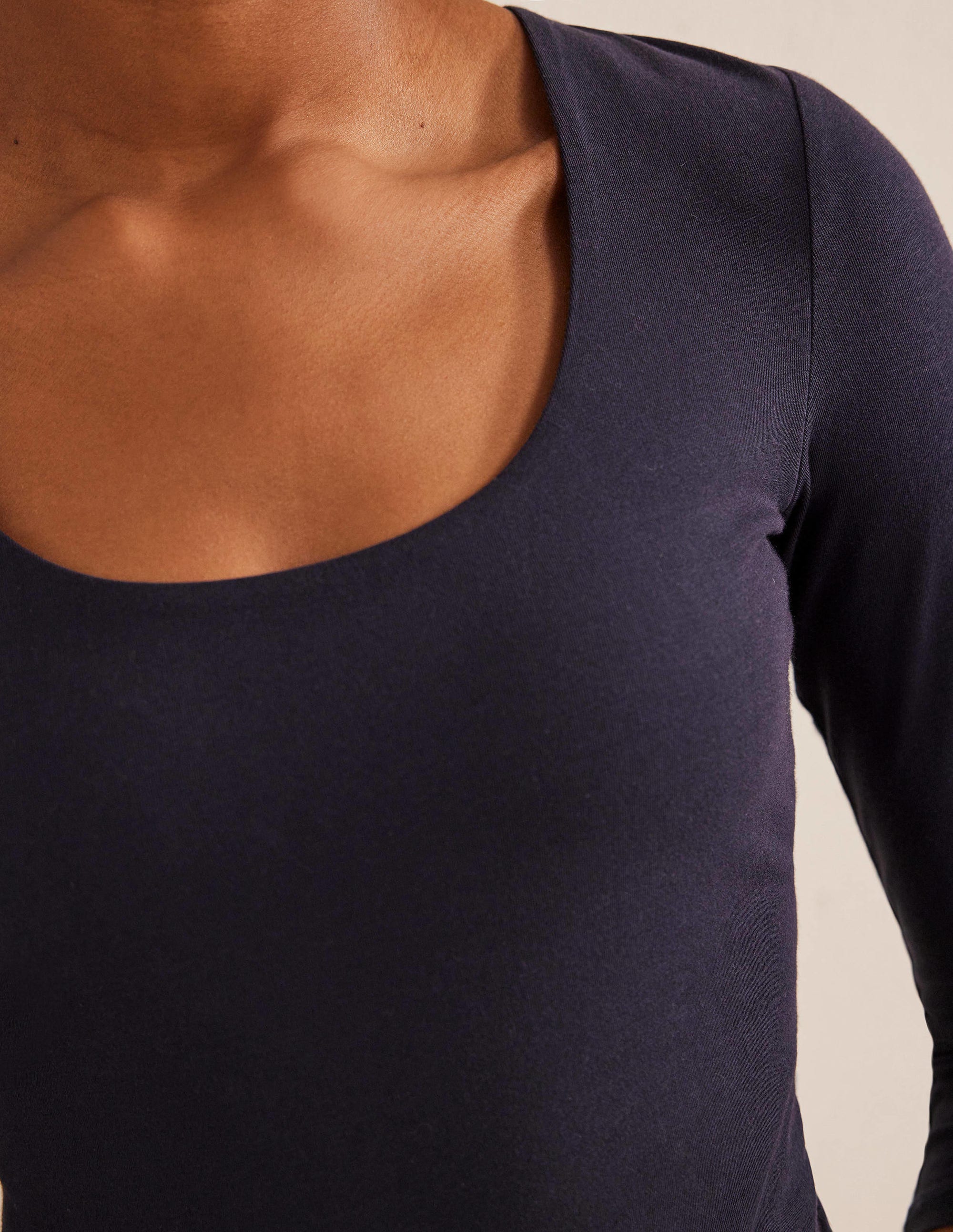 Double Layer Front Top-Navy - Image 2