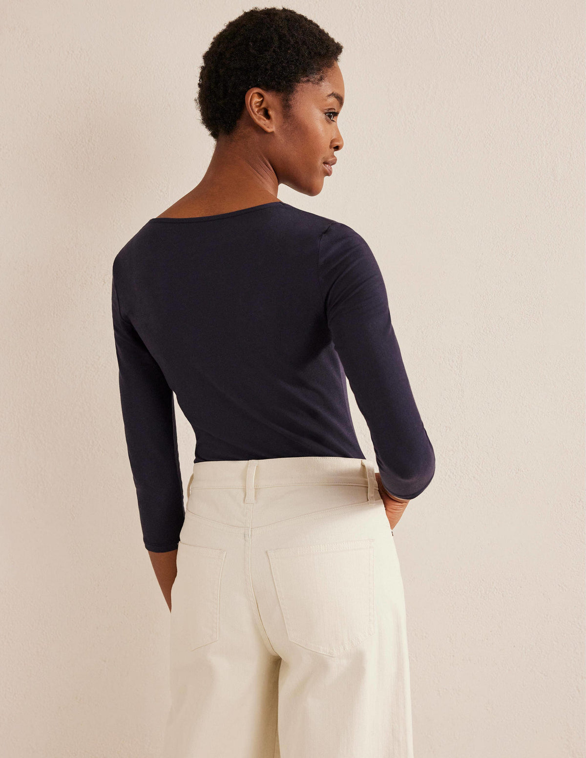 Double Layer Front Top-Navy - Image 3