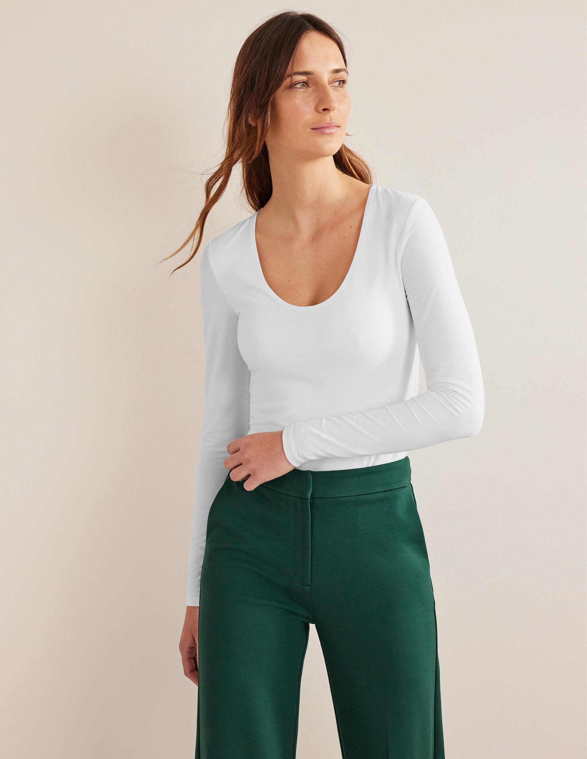 Double Layer Front Top-White - Image 1