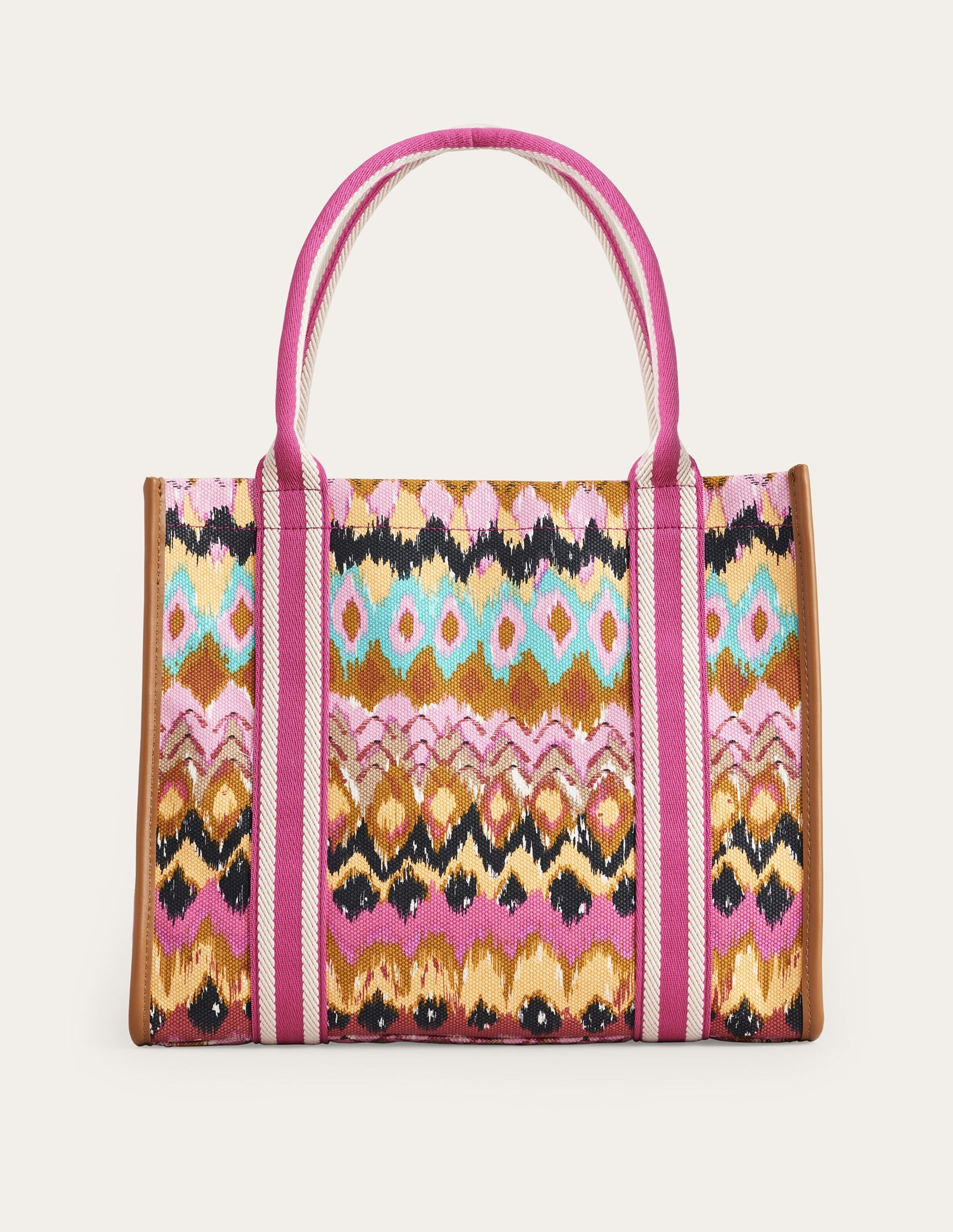 Tilda Canvas Tote Bag-Multi, Ikat-1