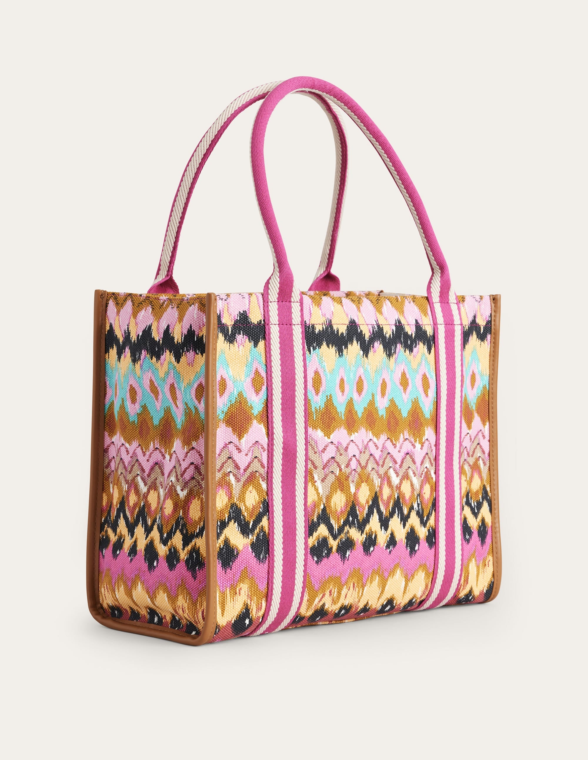 Tilda Canvas Tote Bag-Multi, Ikat - Image 2