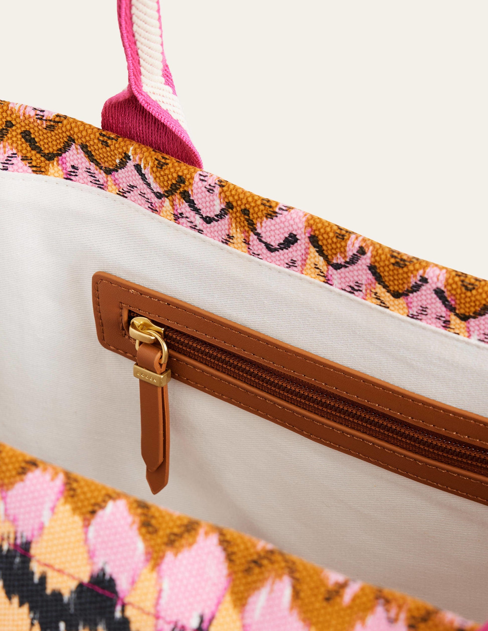 Tilda Canvas Tote Bag-Multi, Ikat-3