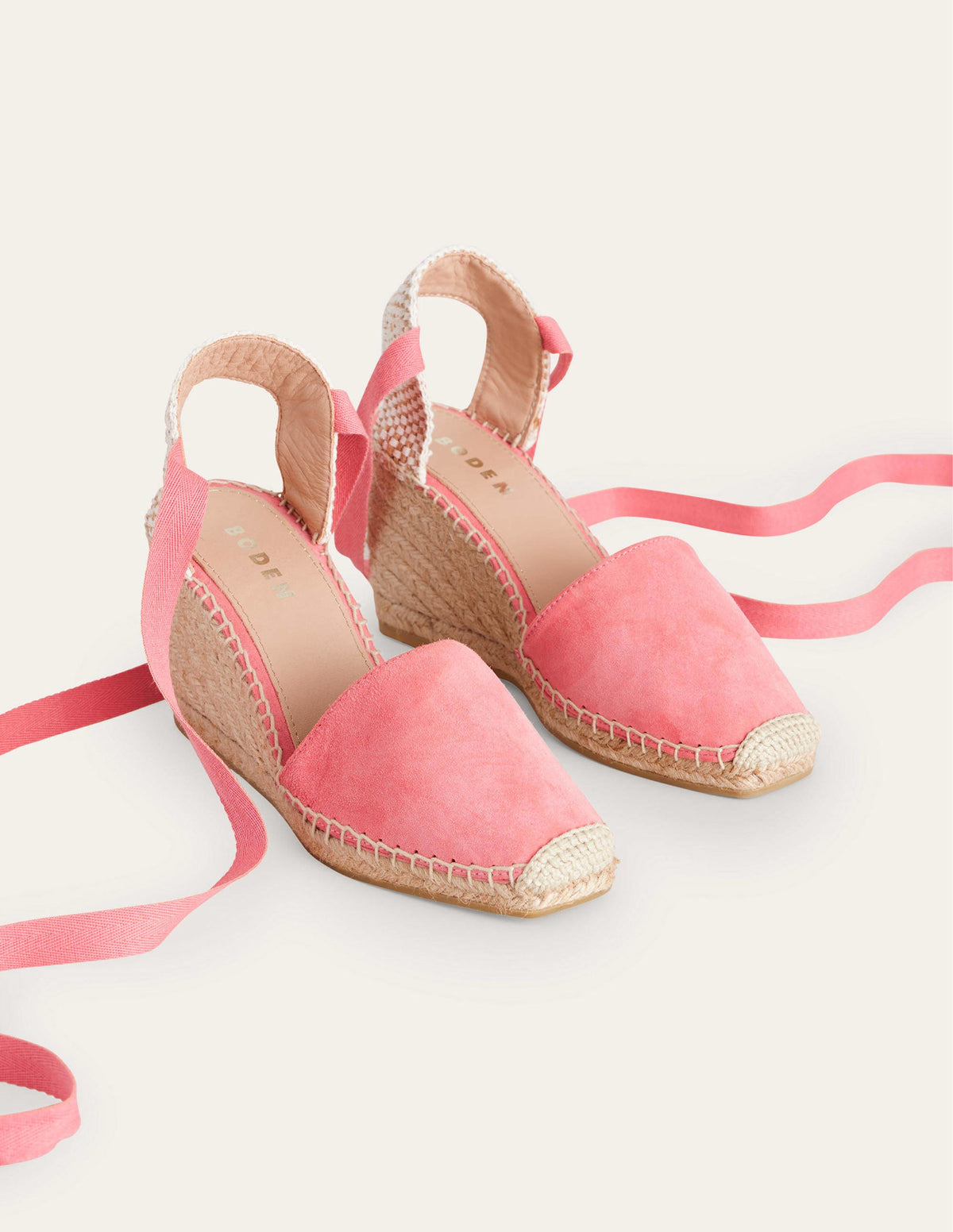 Esme Espadrille Wedges-Blush Suede-3