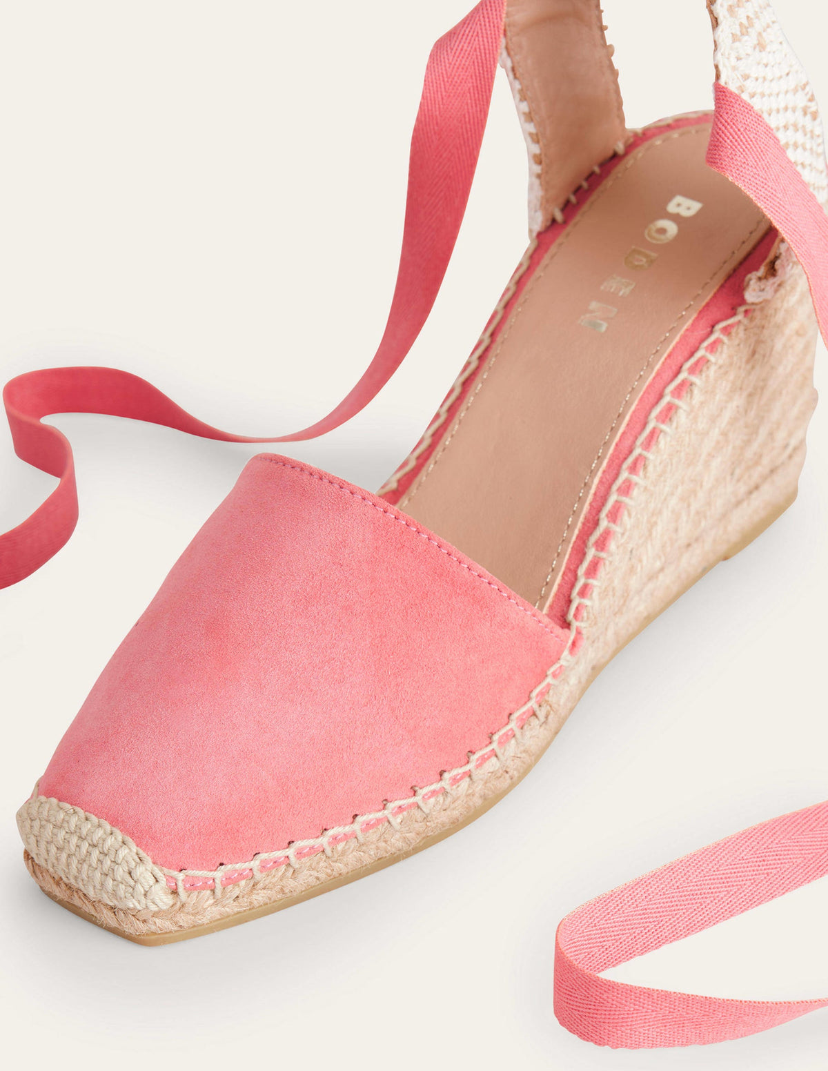 Esme Espadrille Wedges-Blush Suede-4