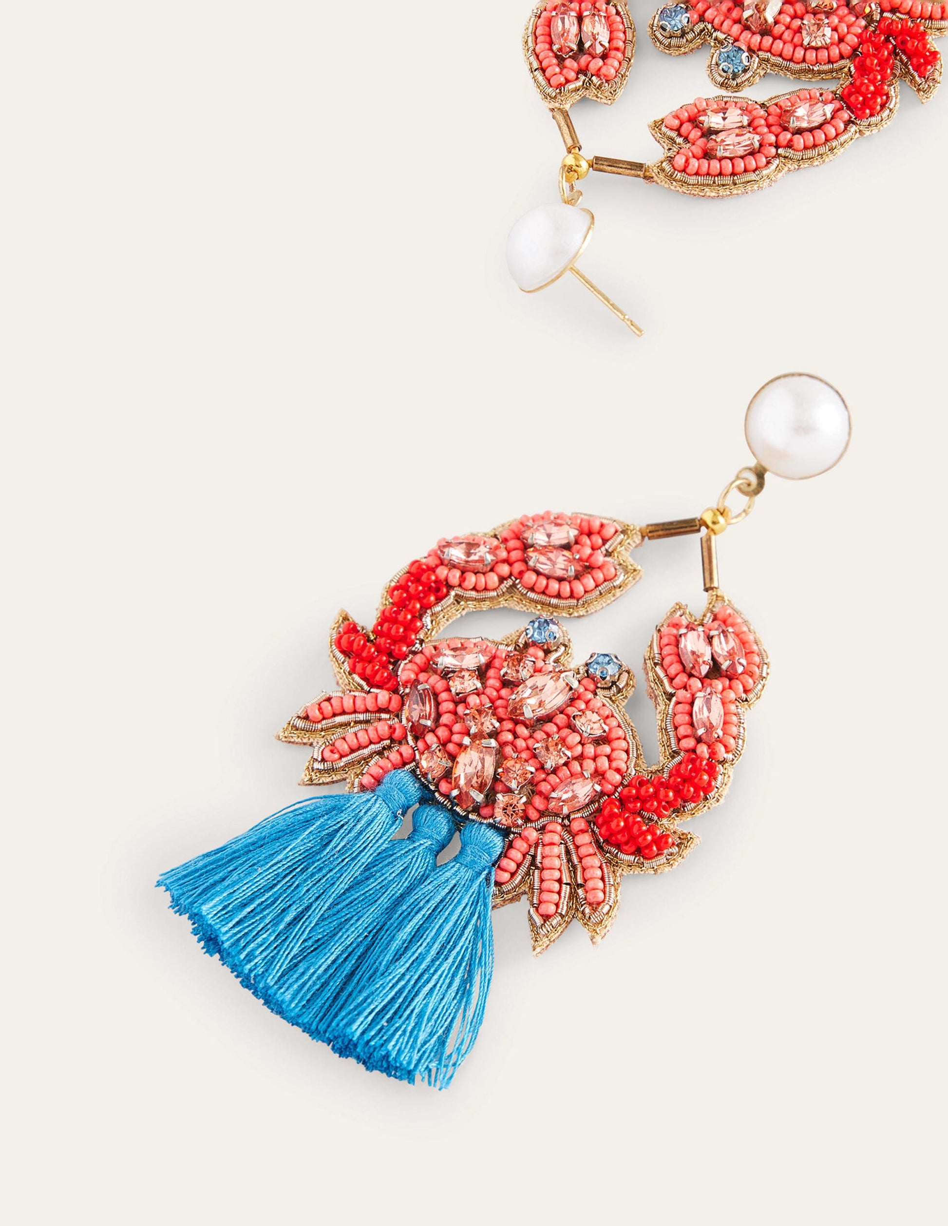 Statement Embellished Earrings-Crab-3