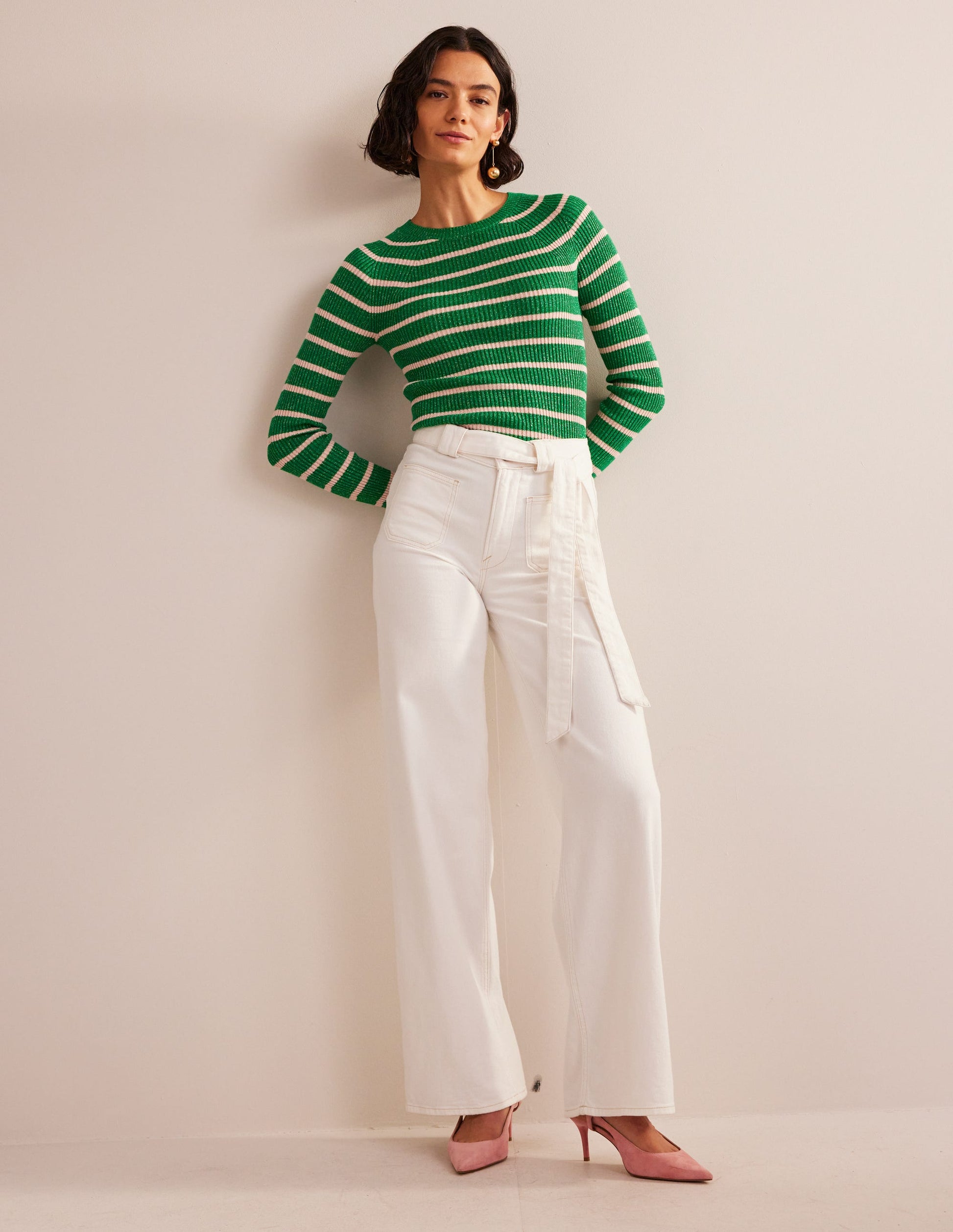 Two Strap Sandals-Green Pepper Leather-1