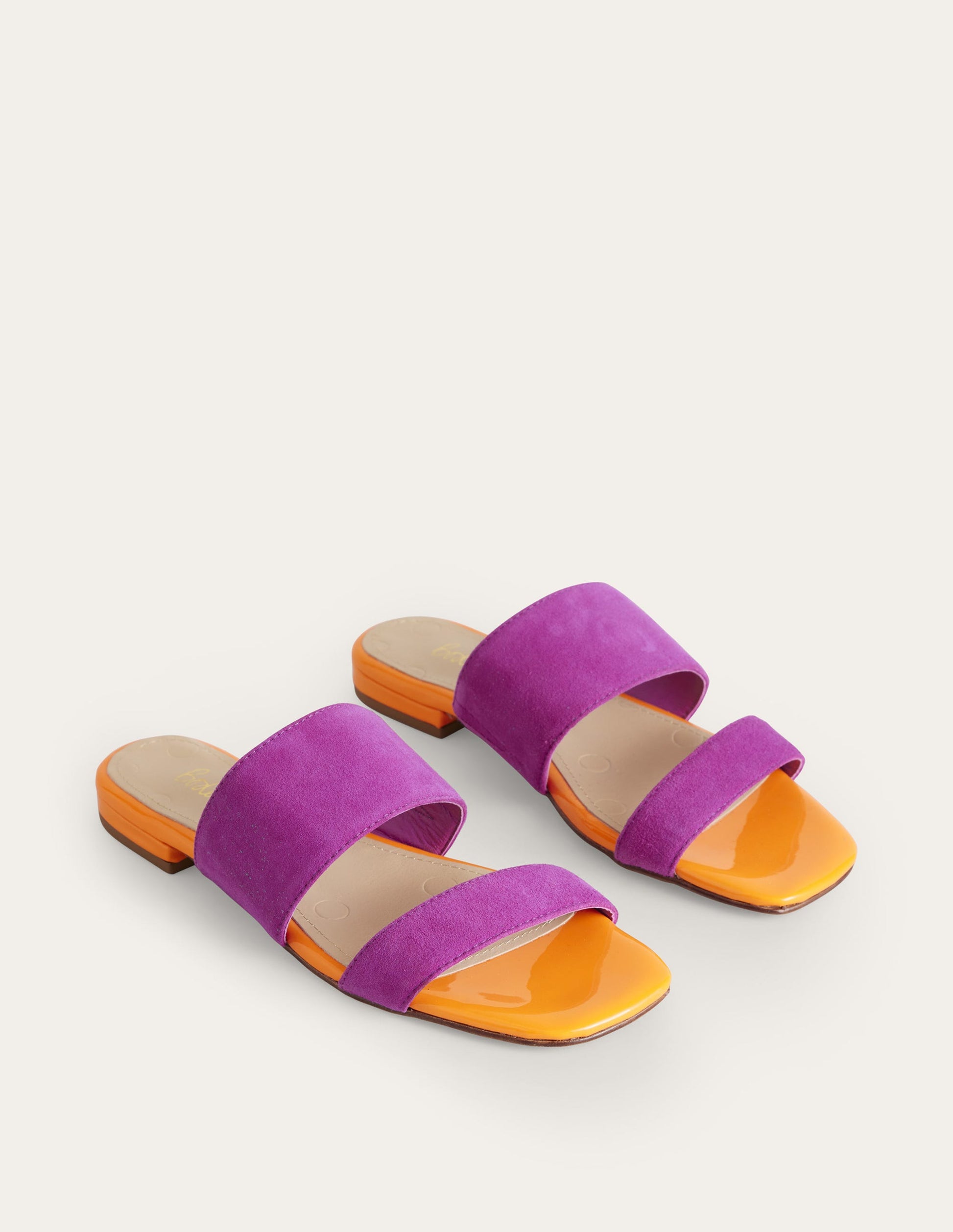 Two Strap Sandals-Rose Violet Suede-2