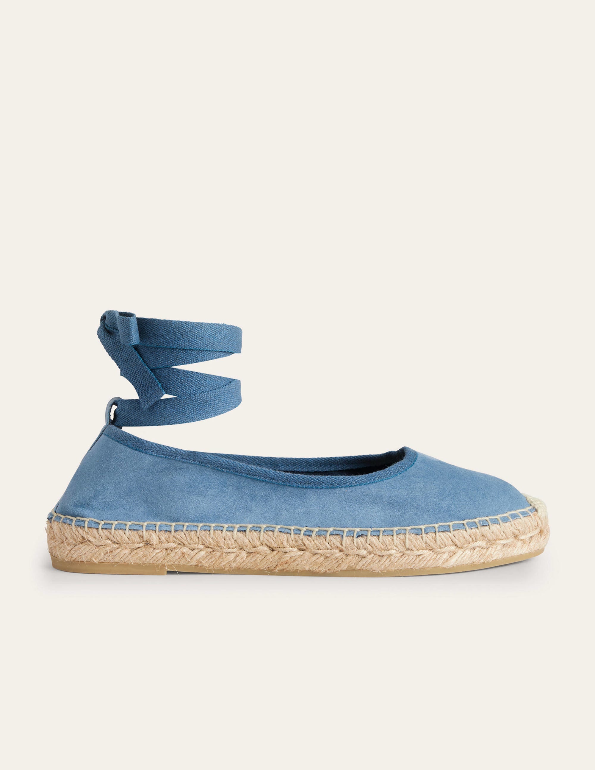 Ankle Tie Espadrilles-Corporal Blue - Image 2