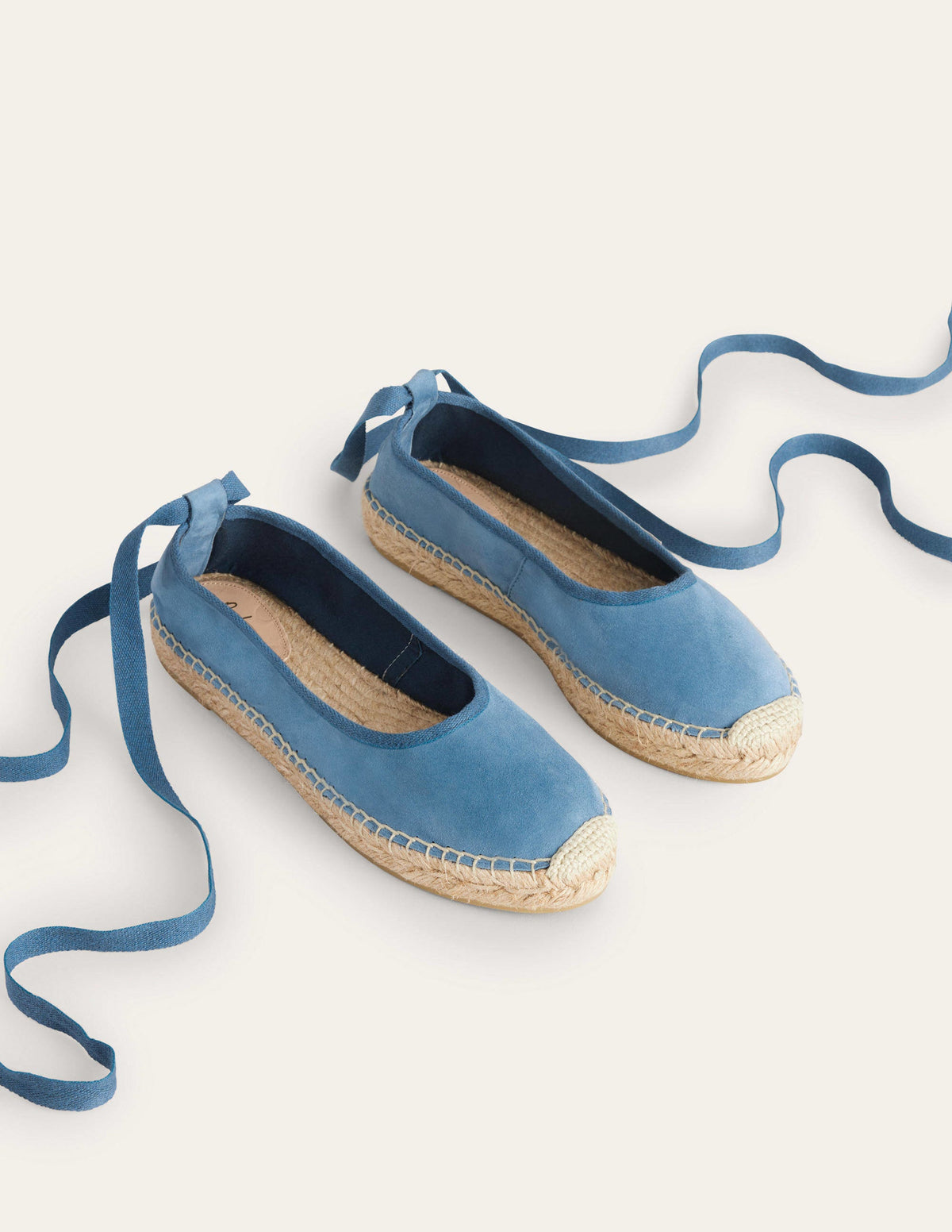 Ankle Tie Espadrilles-Corporal Blue - Image 3