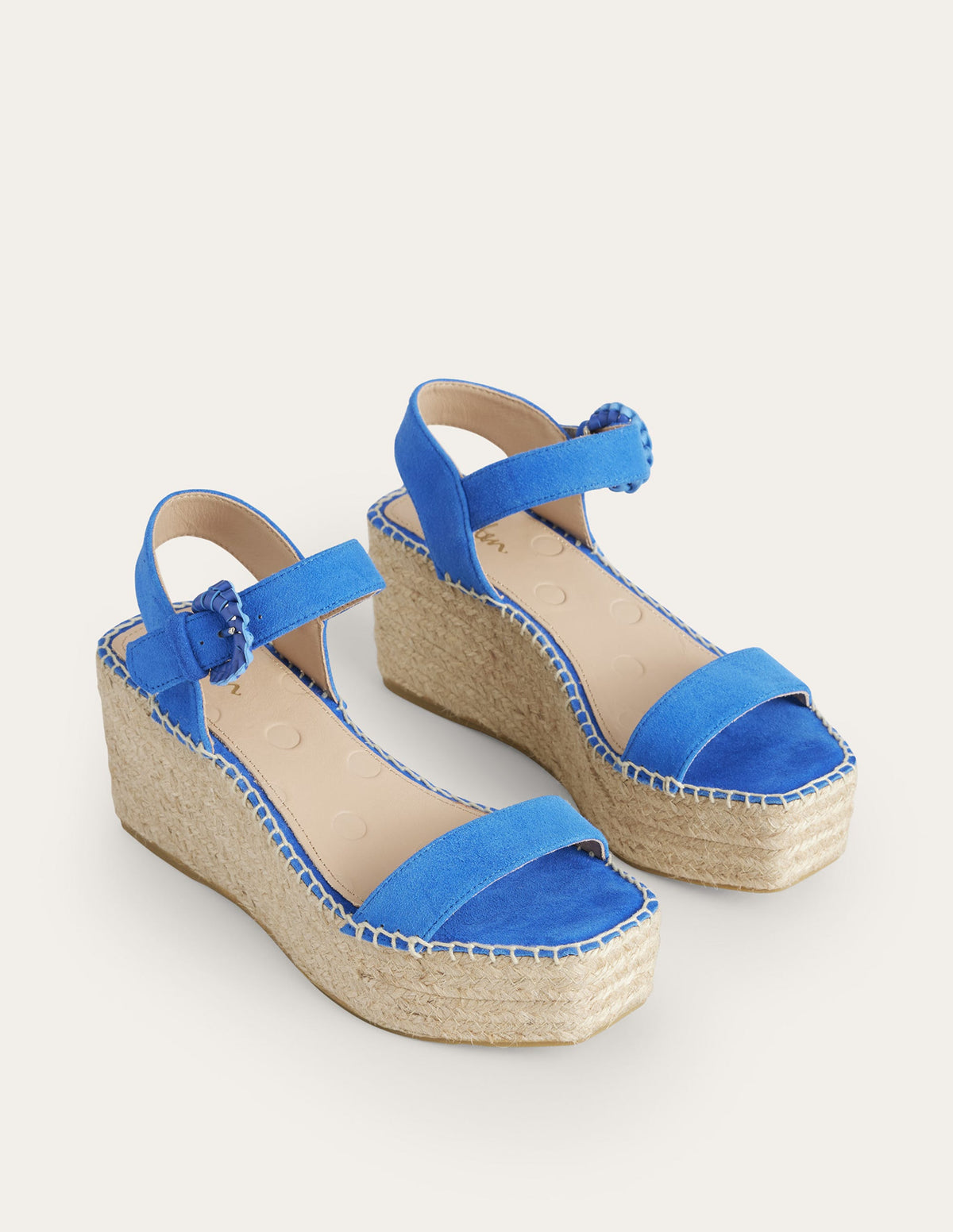 Espadrille Wedges-Blue Heron Suede-2
