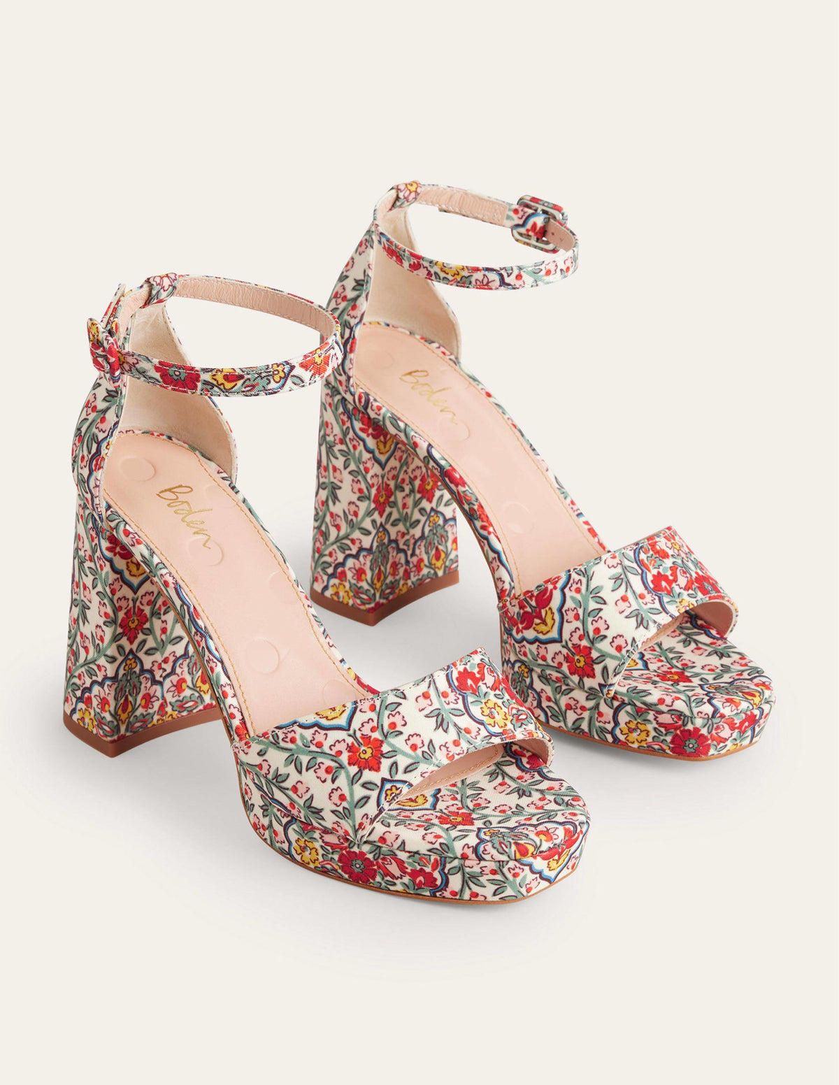 Heeled Platform Sandals-Multi, Vine Terrace - Image 3