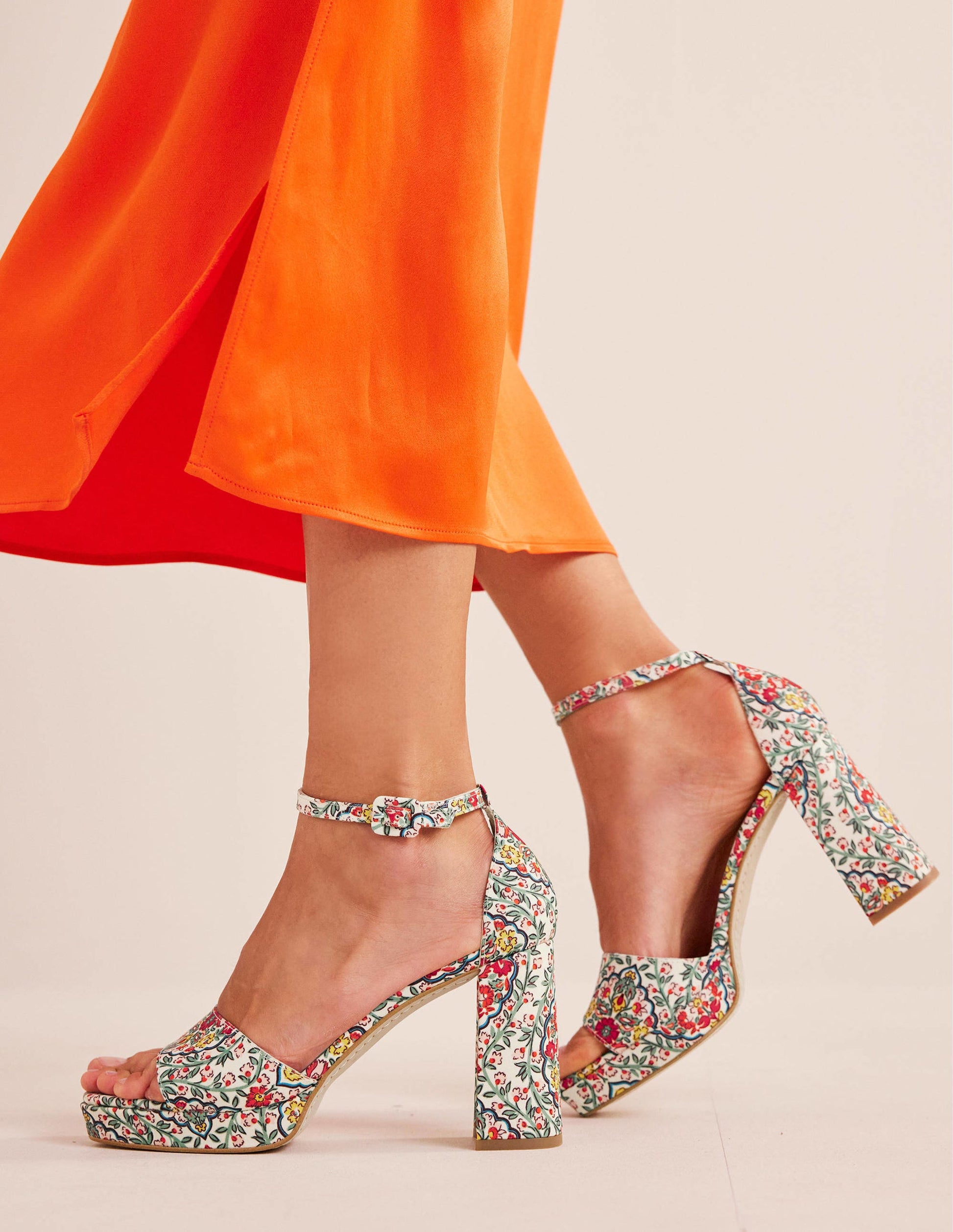 Heeled Platform Sandals-Multi, Vine Terrace-1