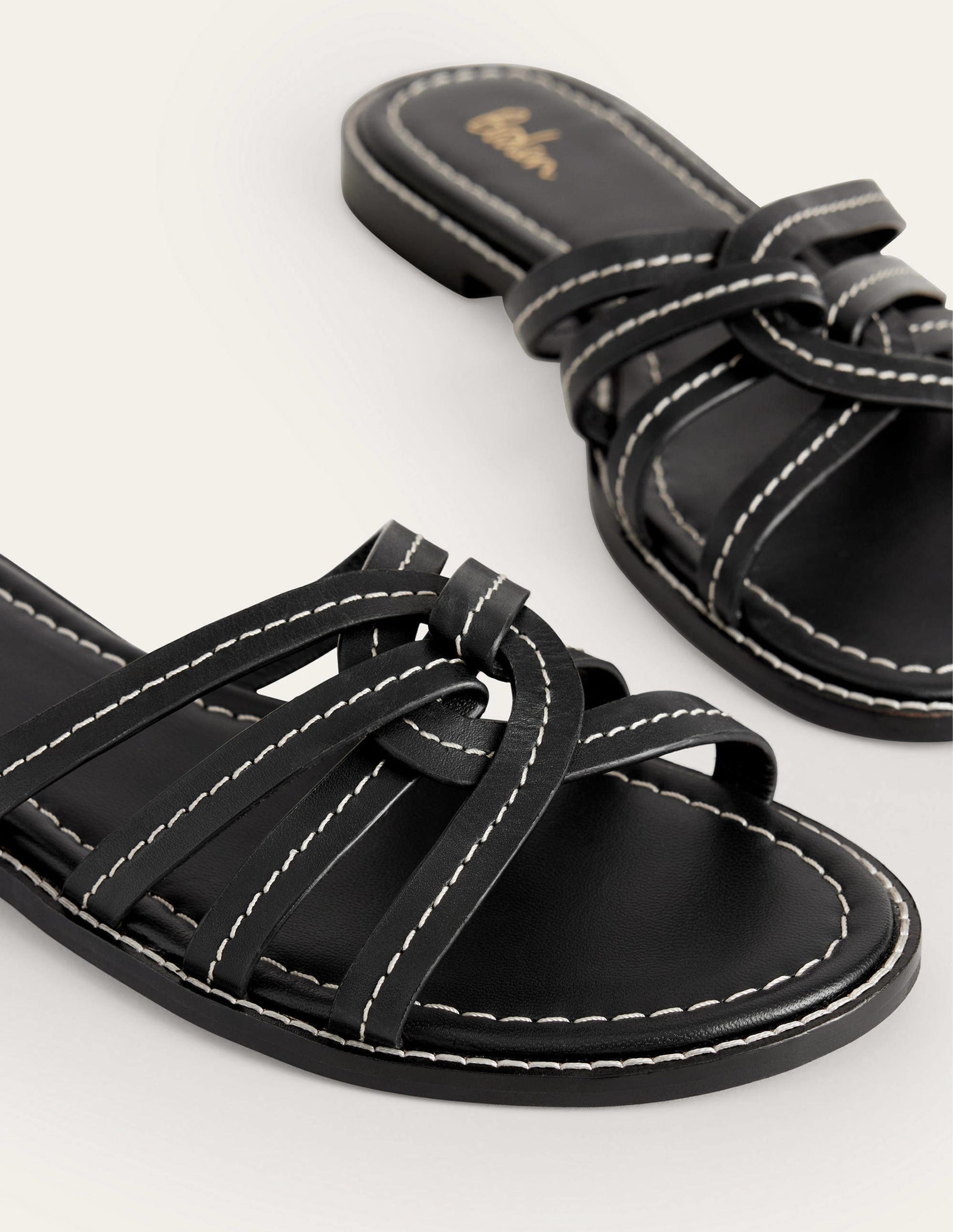 Multi Strap Sliders-Black-4