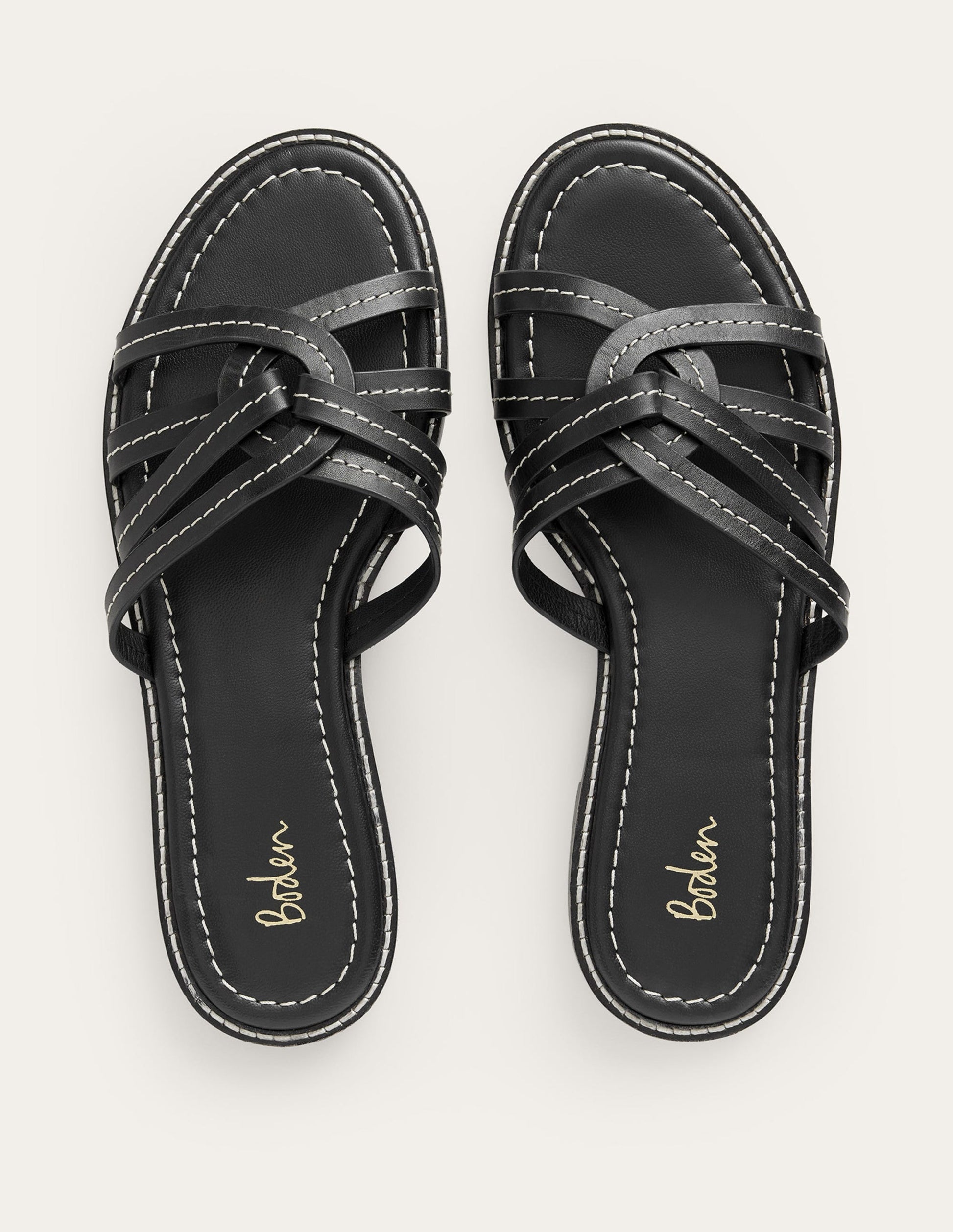 Multi Strap Sliders-Black-5