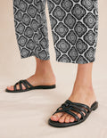 Multi Strap Sliders-Black
