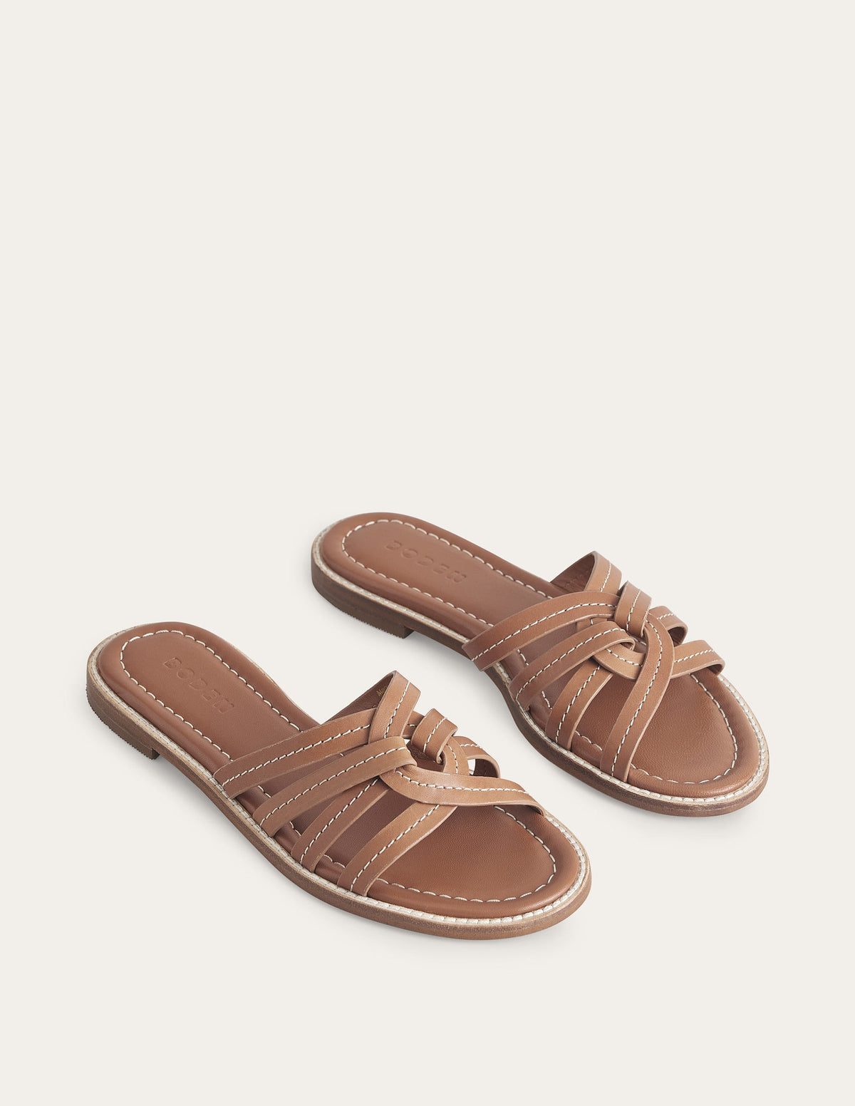 Multi Strap Sliders-Tan - Image 2