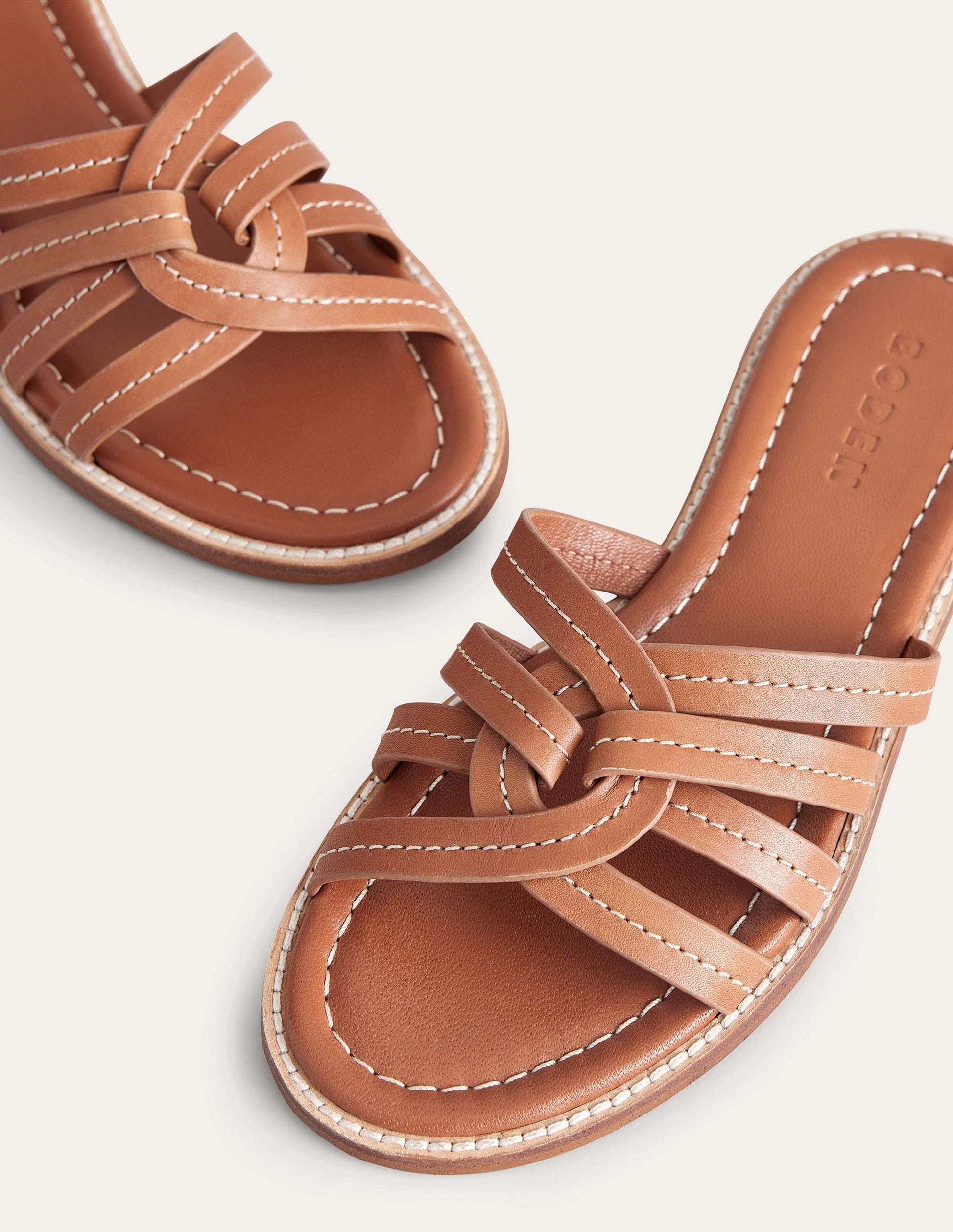 Multi Strap Sliders-Tan-3