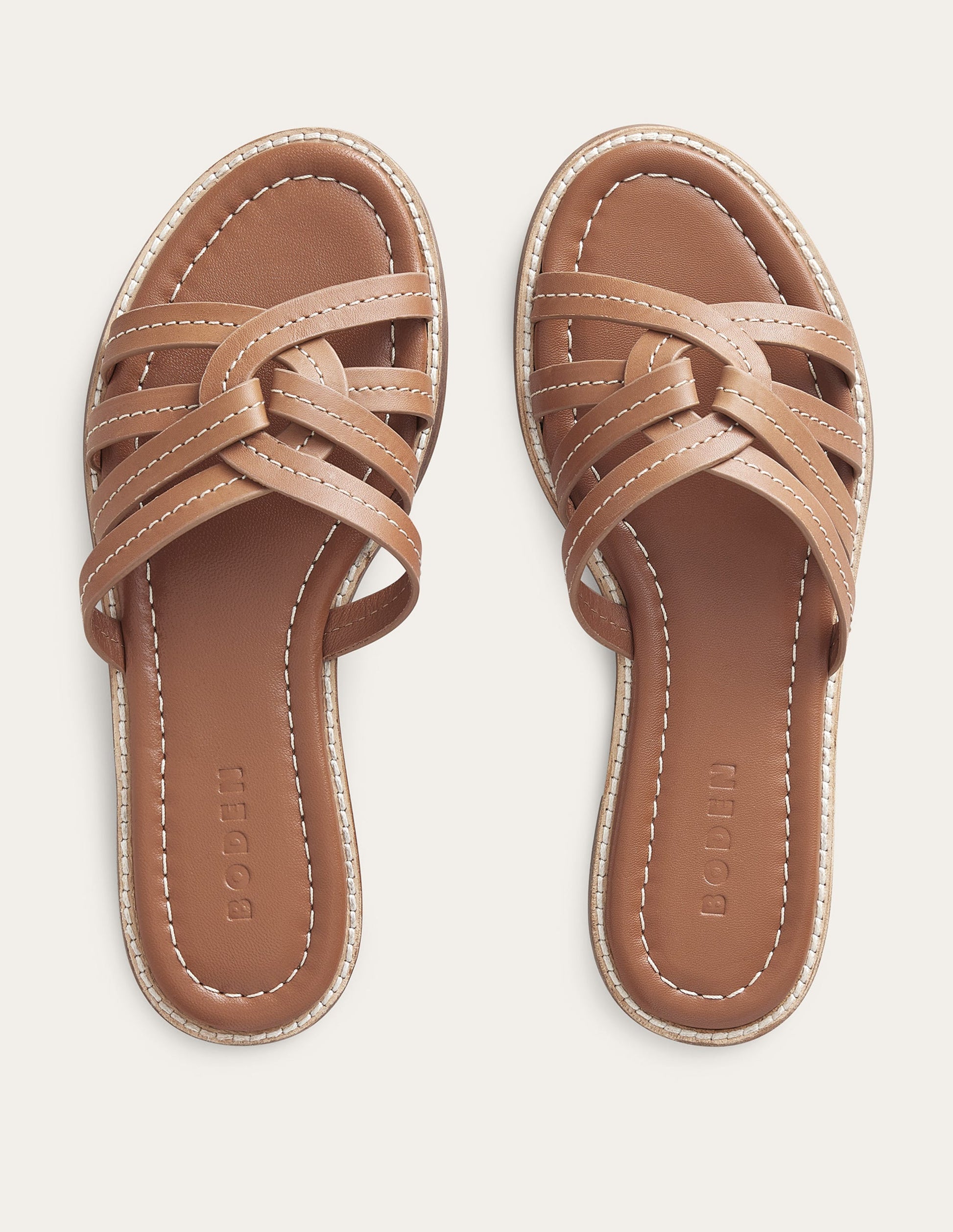 Multi Strap Sliders-Tan-4