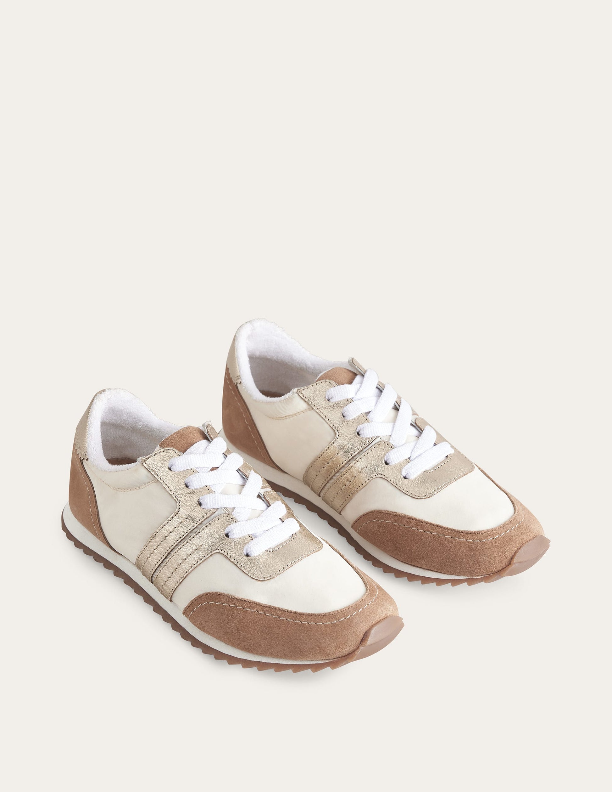 Runner Trainers-Maple Sugar, Gold,-3