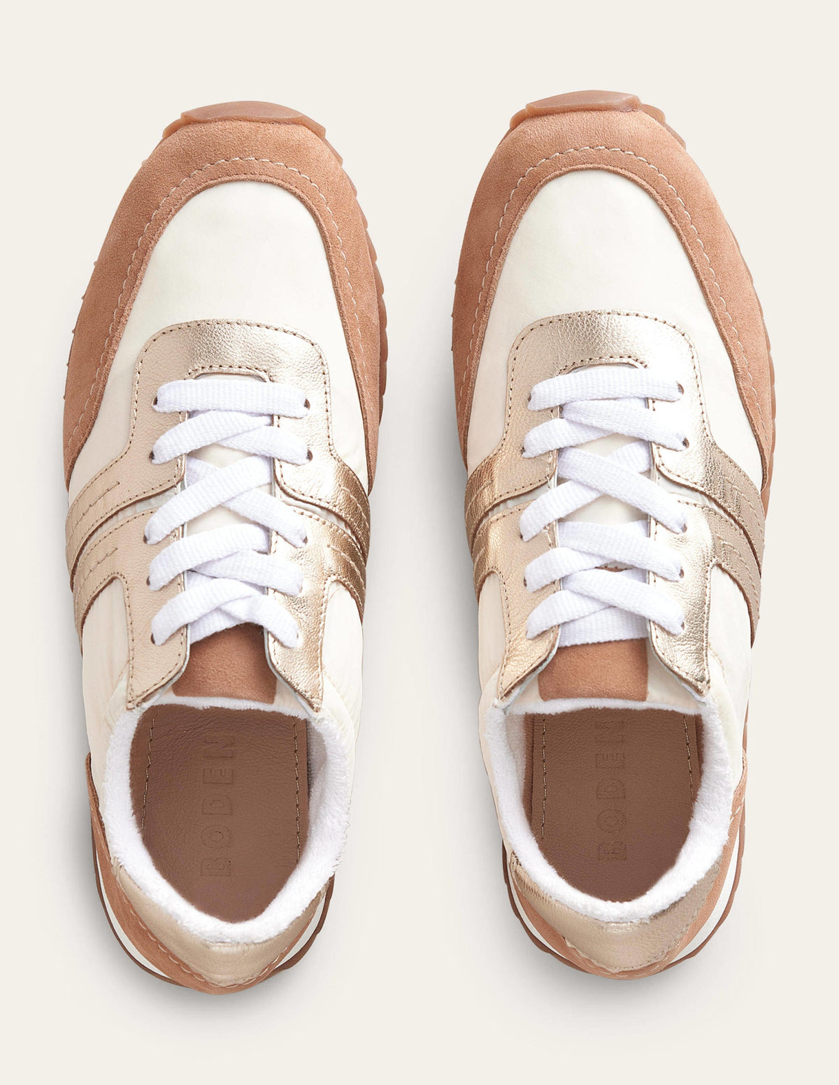 Runner Trainers-Maple Sugar, Gold,-5