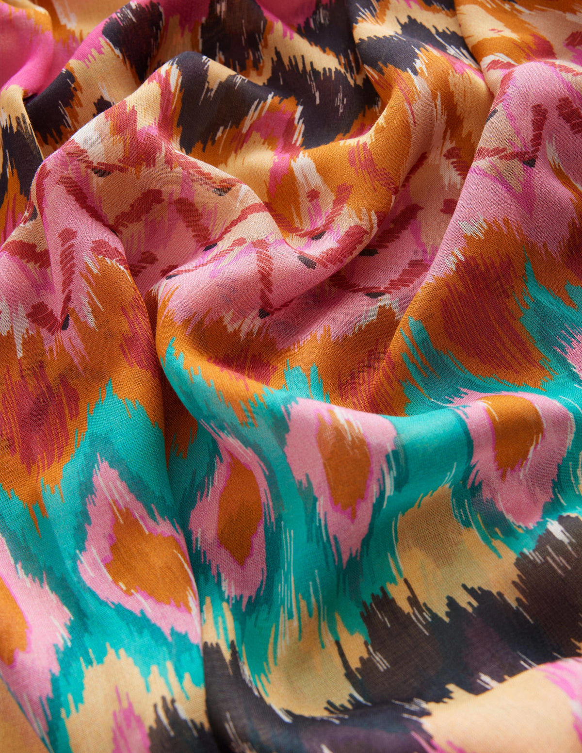 Printed Sarong Scarf-Multi, Ikat - Image 2