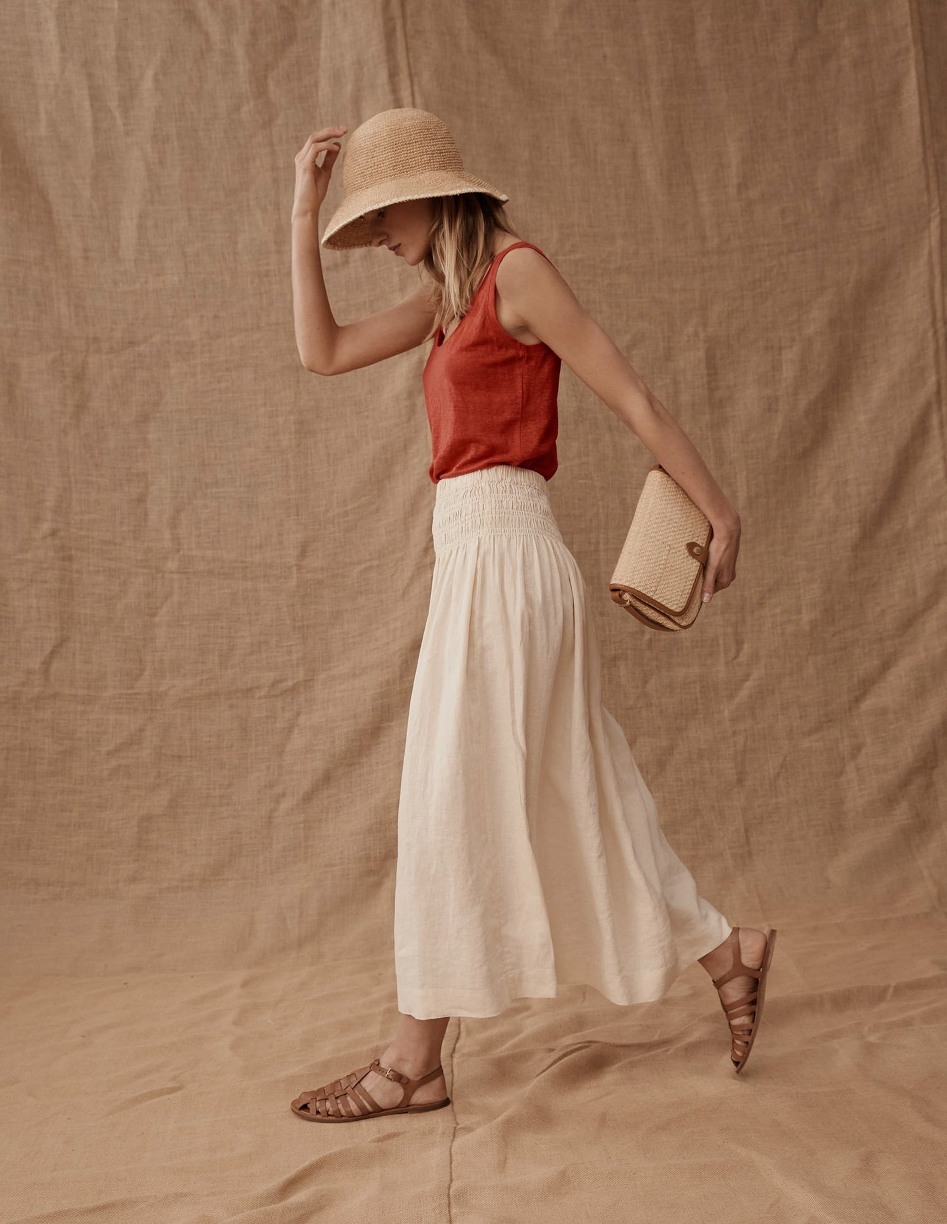 Raffia Bucket Hat-Natural-4