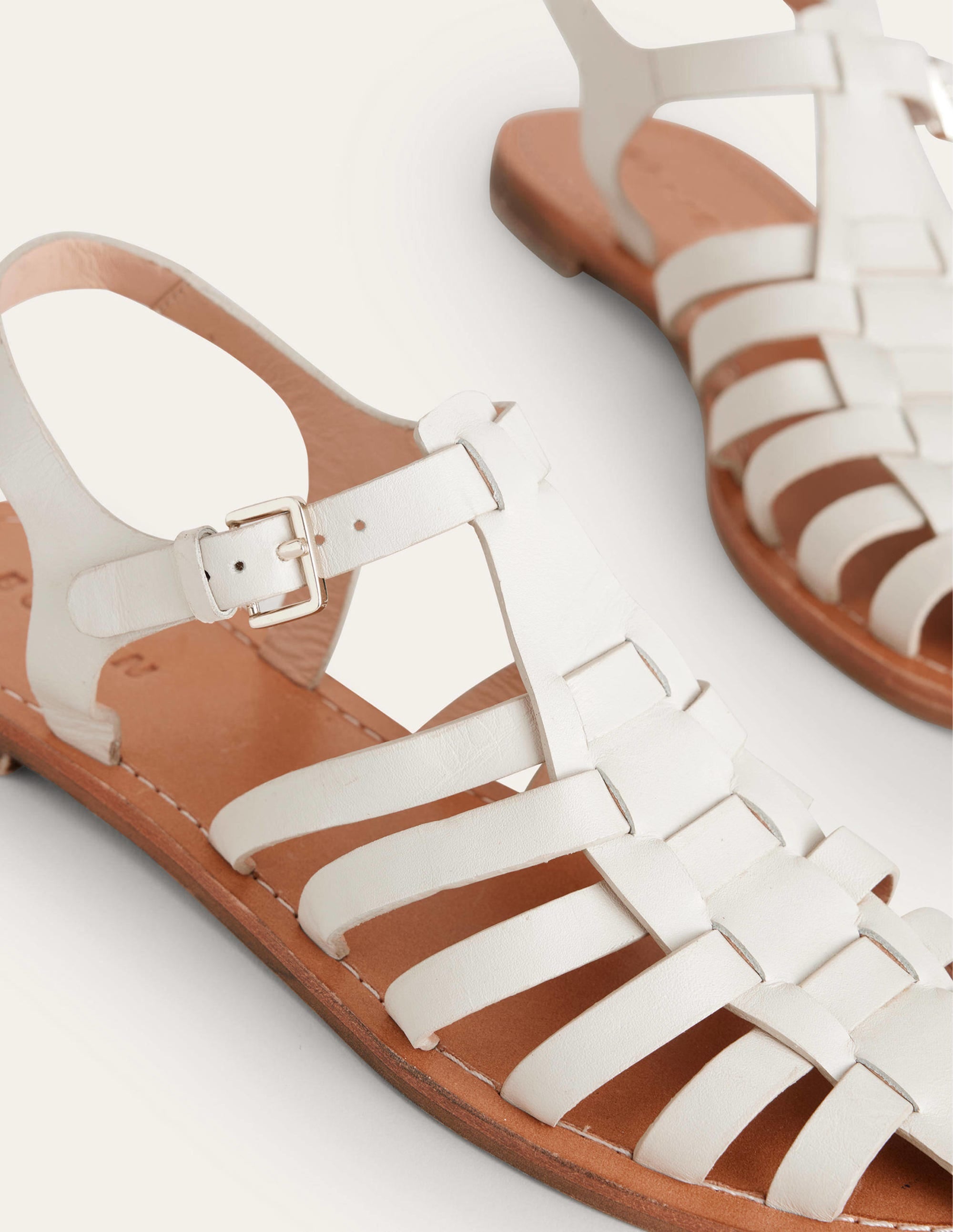 Traditional Fisherman Sandals-Ecru - Image 3