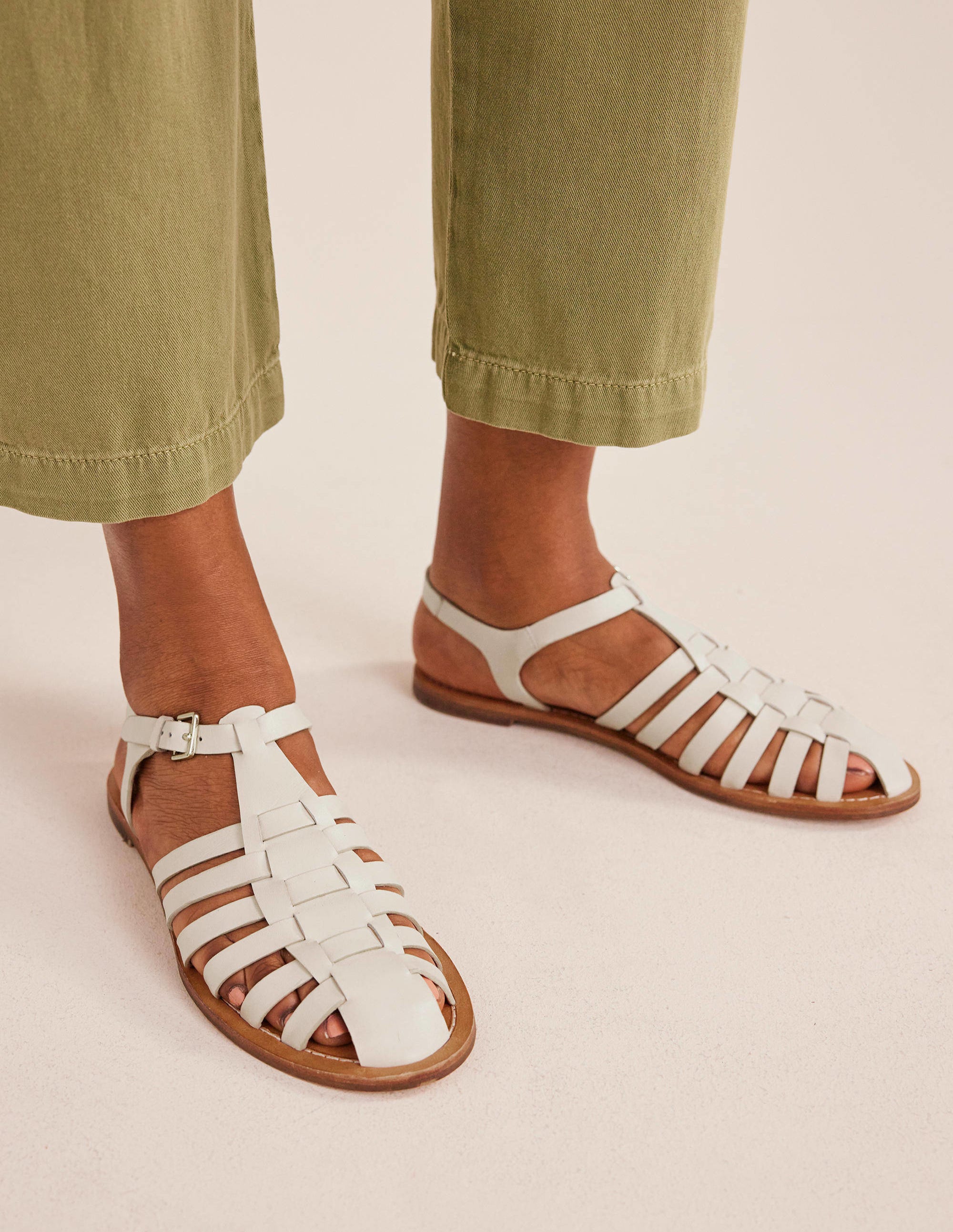 Traditional Fisherman Sandals-Ecru - Image 5